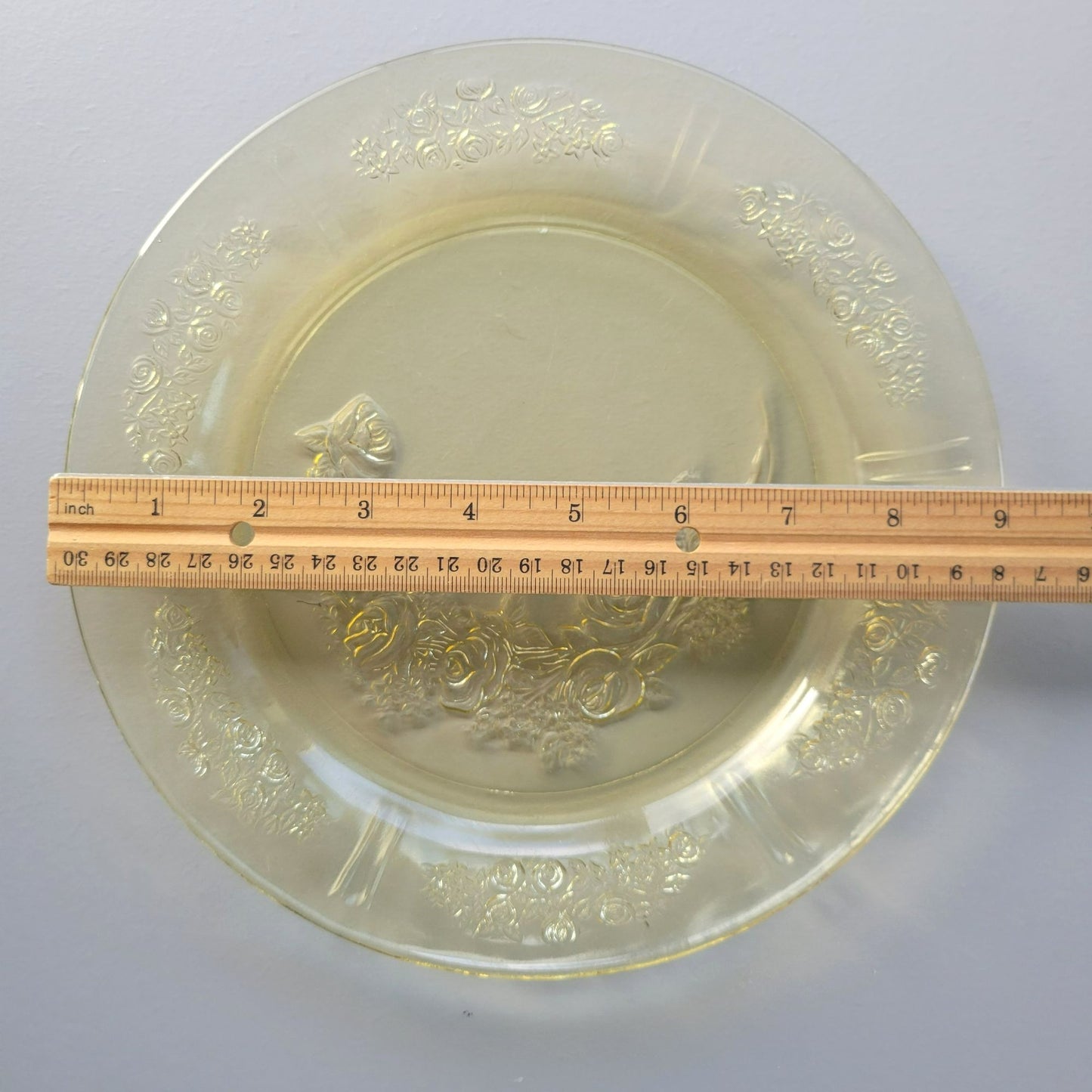 Federal Glass Sharon Luncheon Plate Set of 2, c.1930s USA