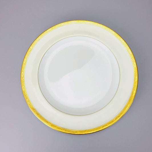 Antique Mintons Dinner Plate, Gold Encrusted Trim,  c.1873-1912 England
