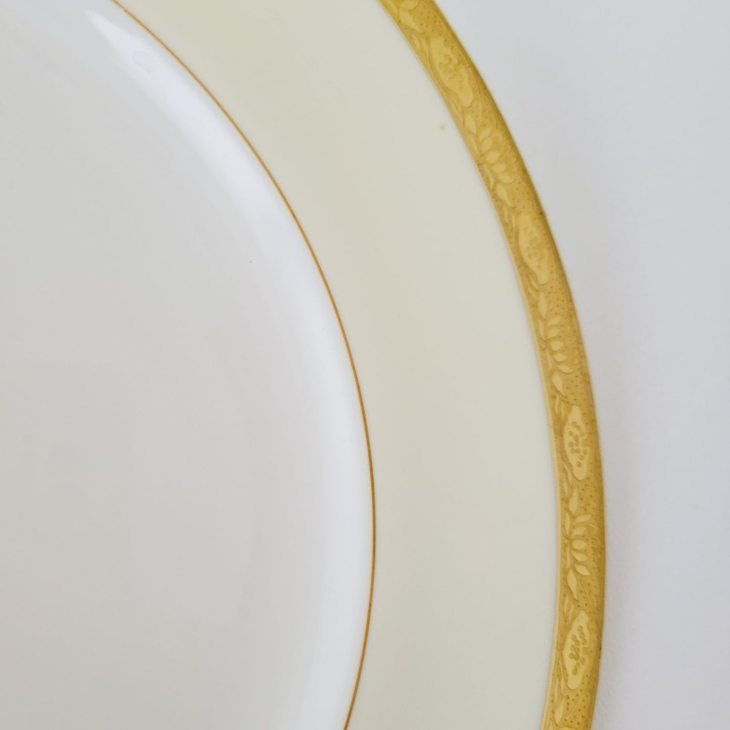 Antique Mintons Dinner Plate, Gold Encrusted Trim,  c.1873-1912 England