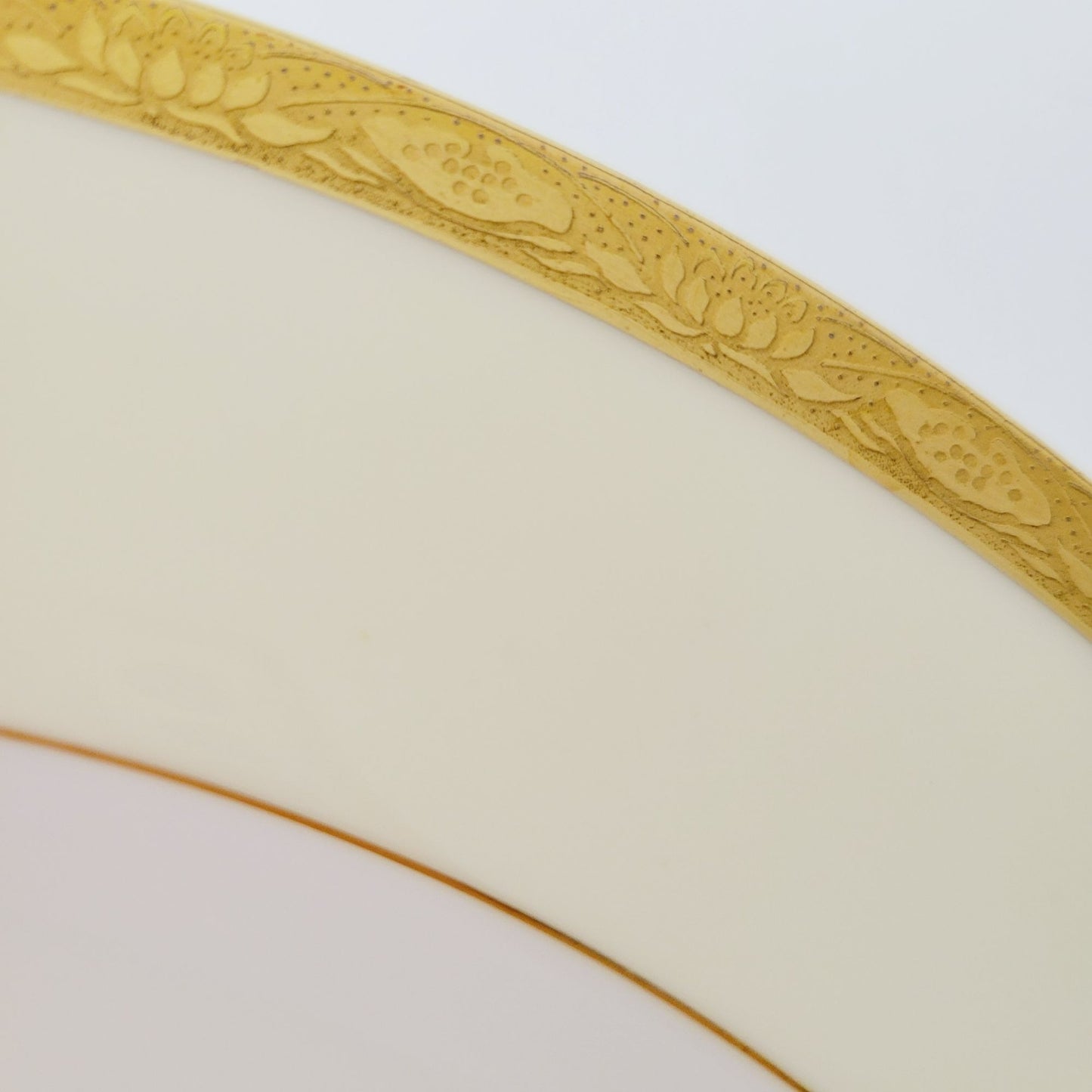 Antique Mintons Dinner Plate, Gold Encrusted Trim,  c.1873-1912 England