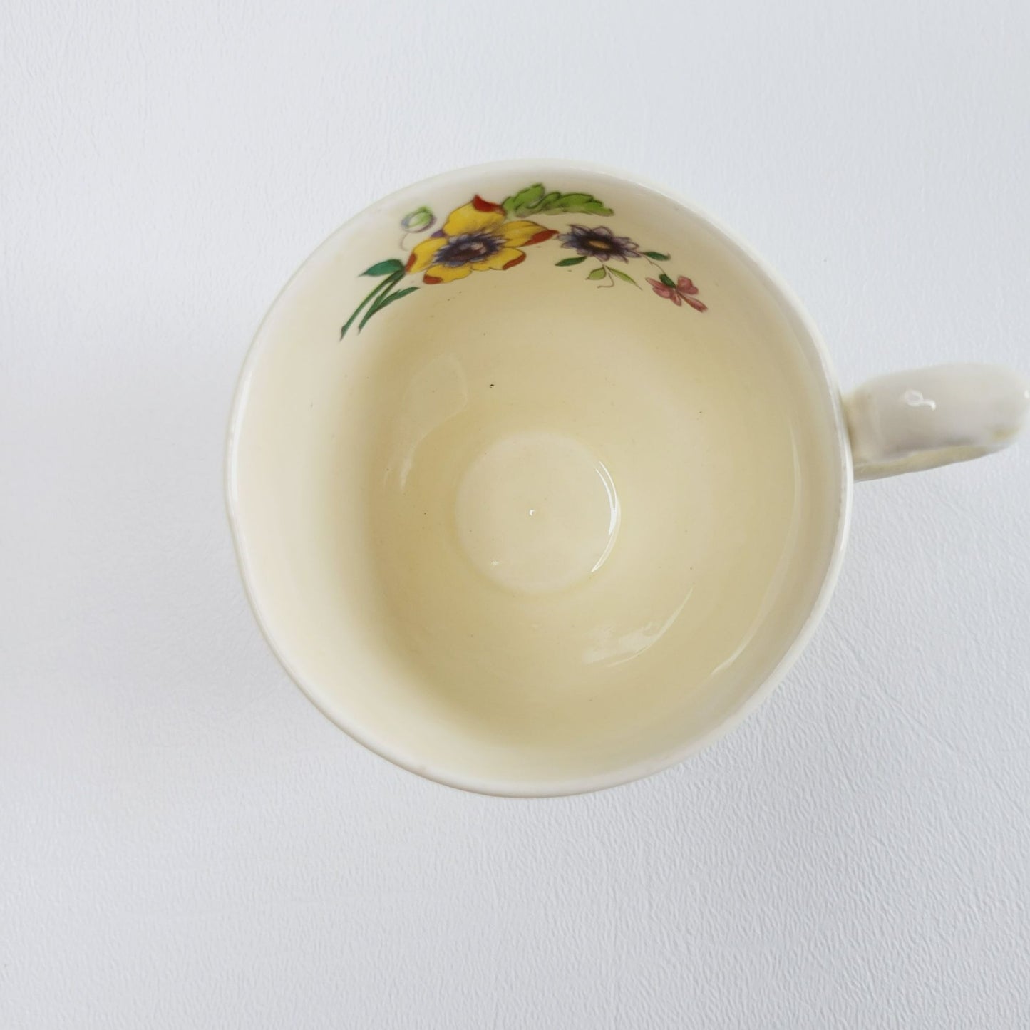 WH Grindley Floral Demitasse Cup & Saucer, 2 Sets, c1936-40 England