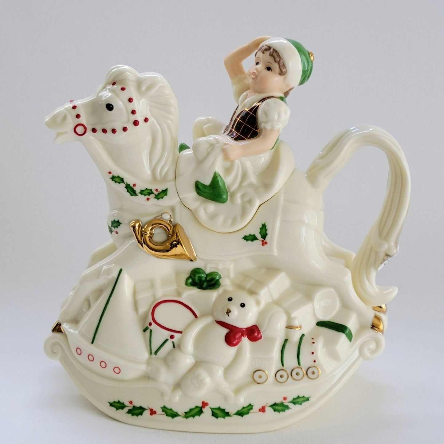 Lenox Santa's Holiday Toy Shop Figural Teapot