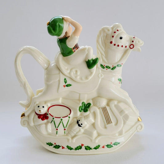 Lenox Santa's Holiday Toy Shop Figural Teapot