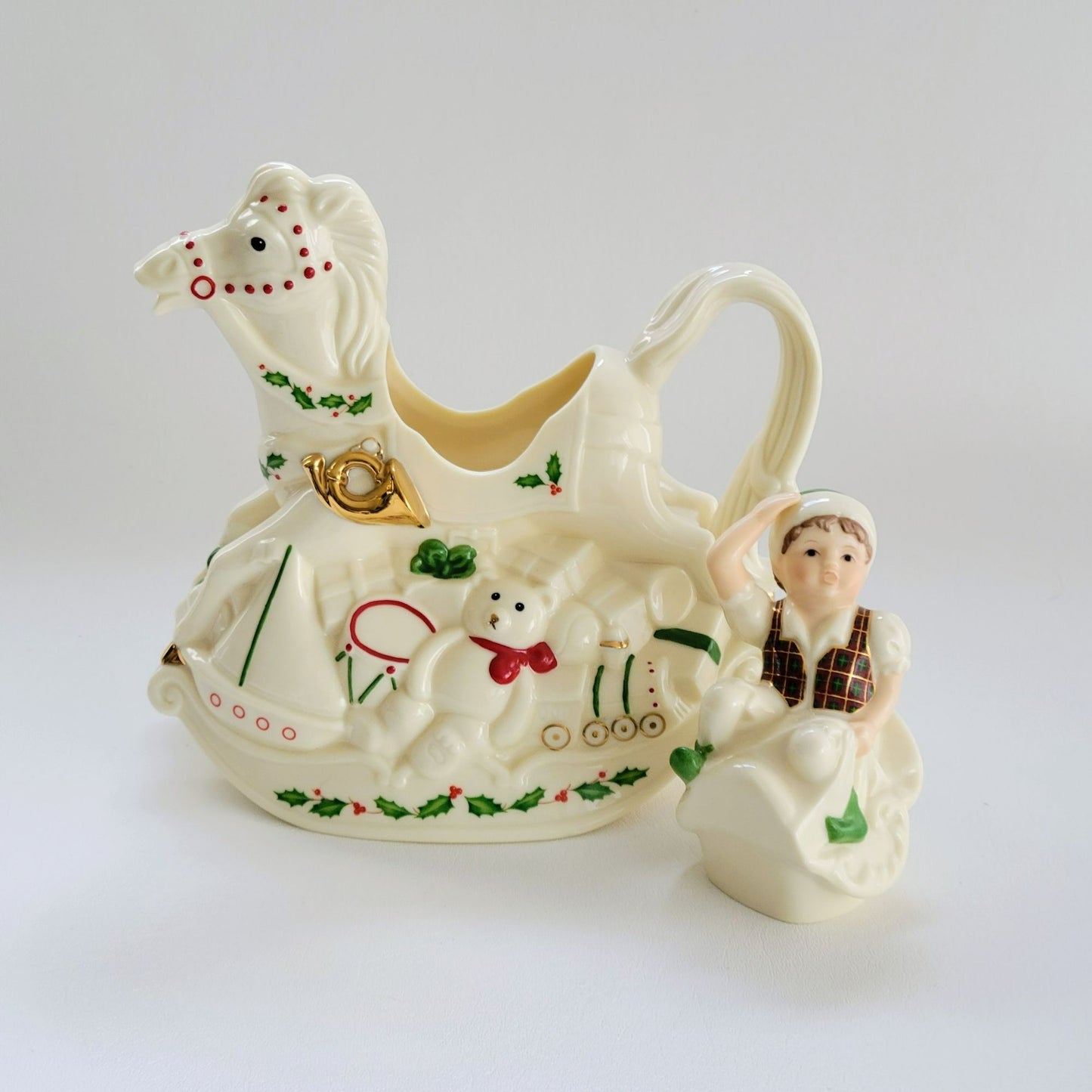 Lenox Santa's Holiday Toy Shop Figural Teapot