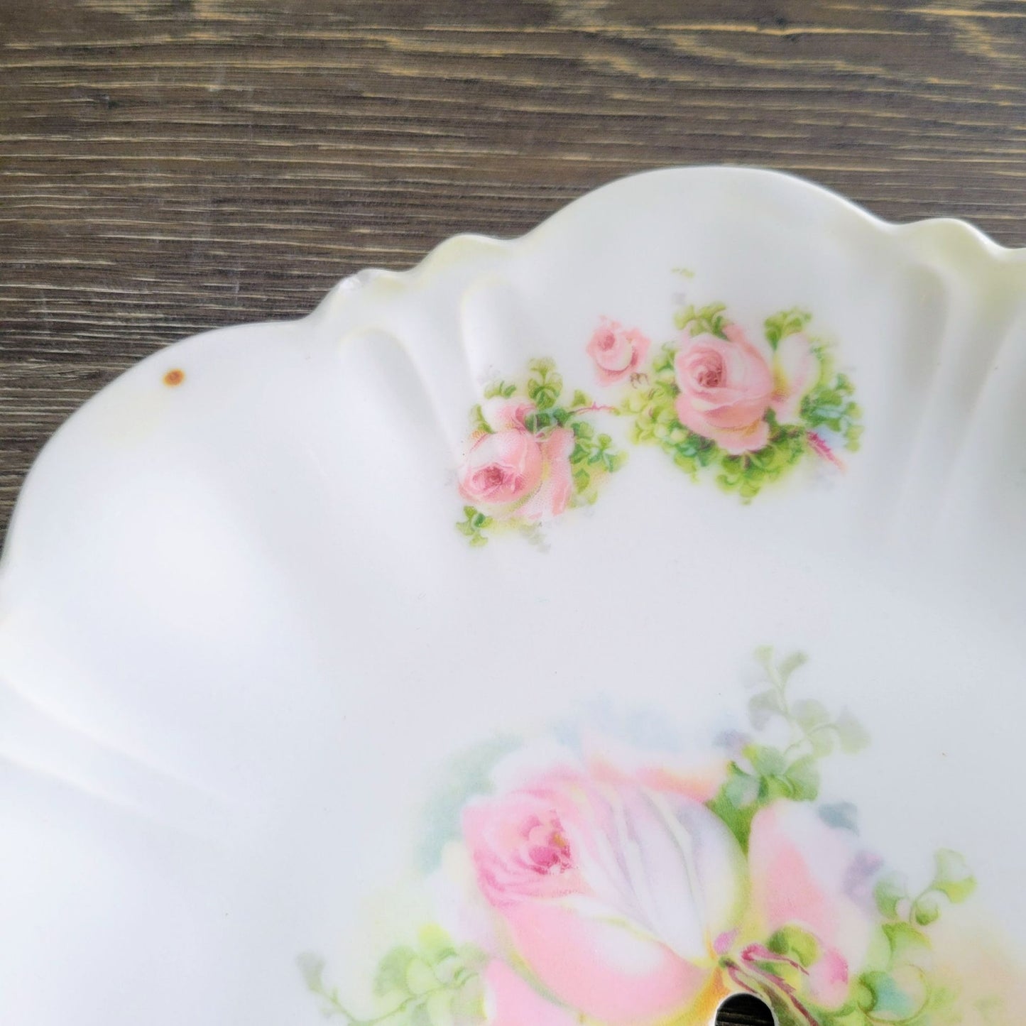 Mismatched Shabby Chic Floral 2-Tiered Dessert Stand
