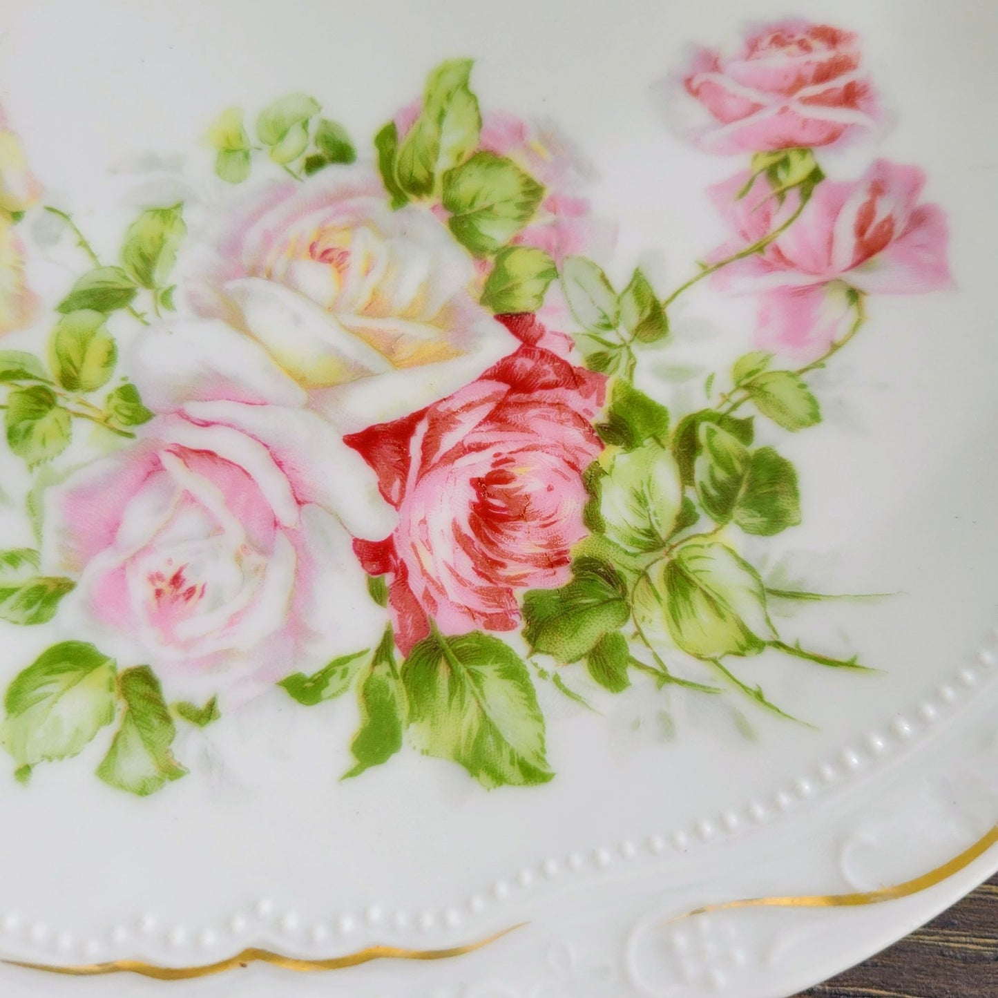 Mismatched Shabby Chic Floral 2-Tiered Dessert Stand