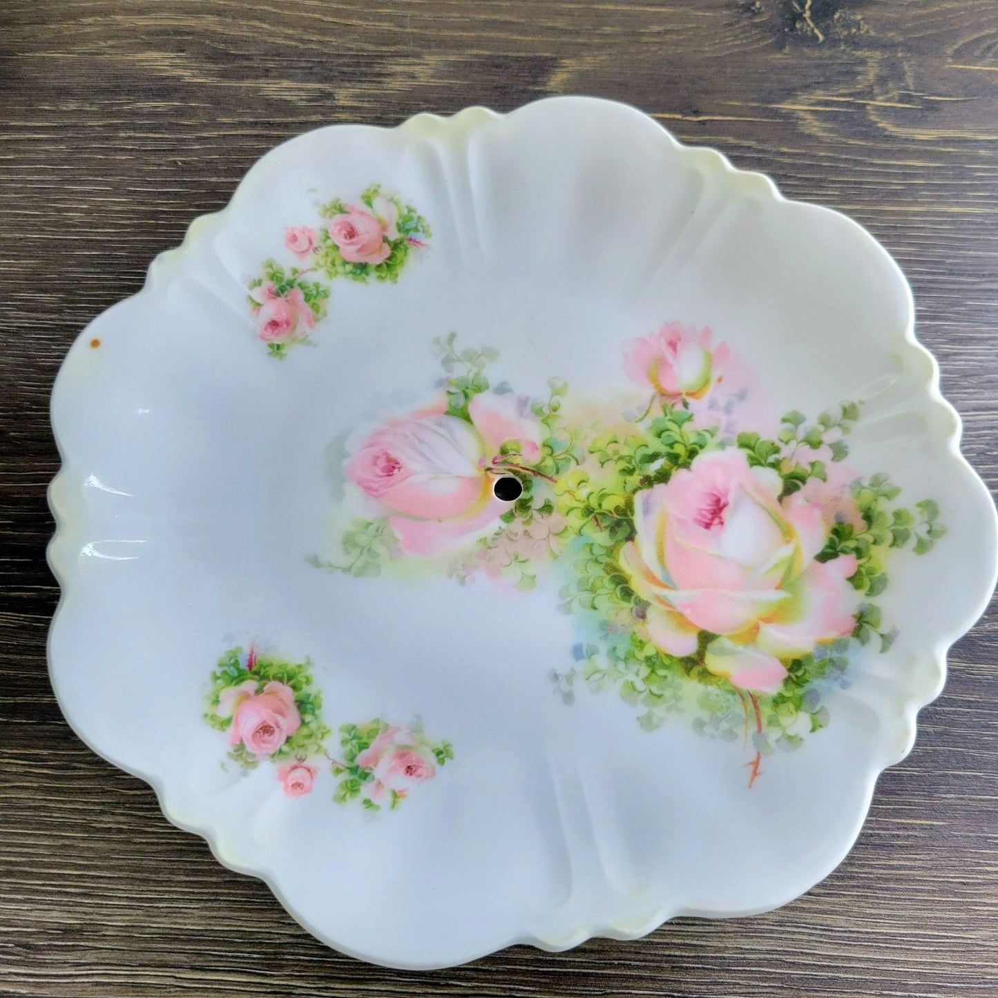 Mismatched Shabby Chic Floral 2-Tiered Dessert Stand