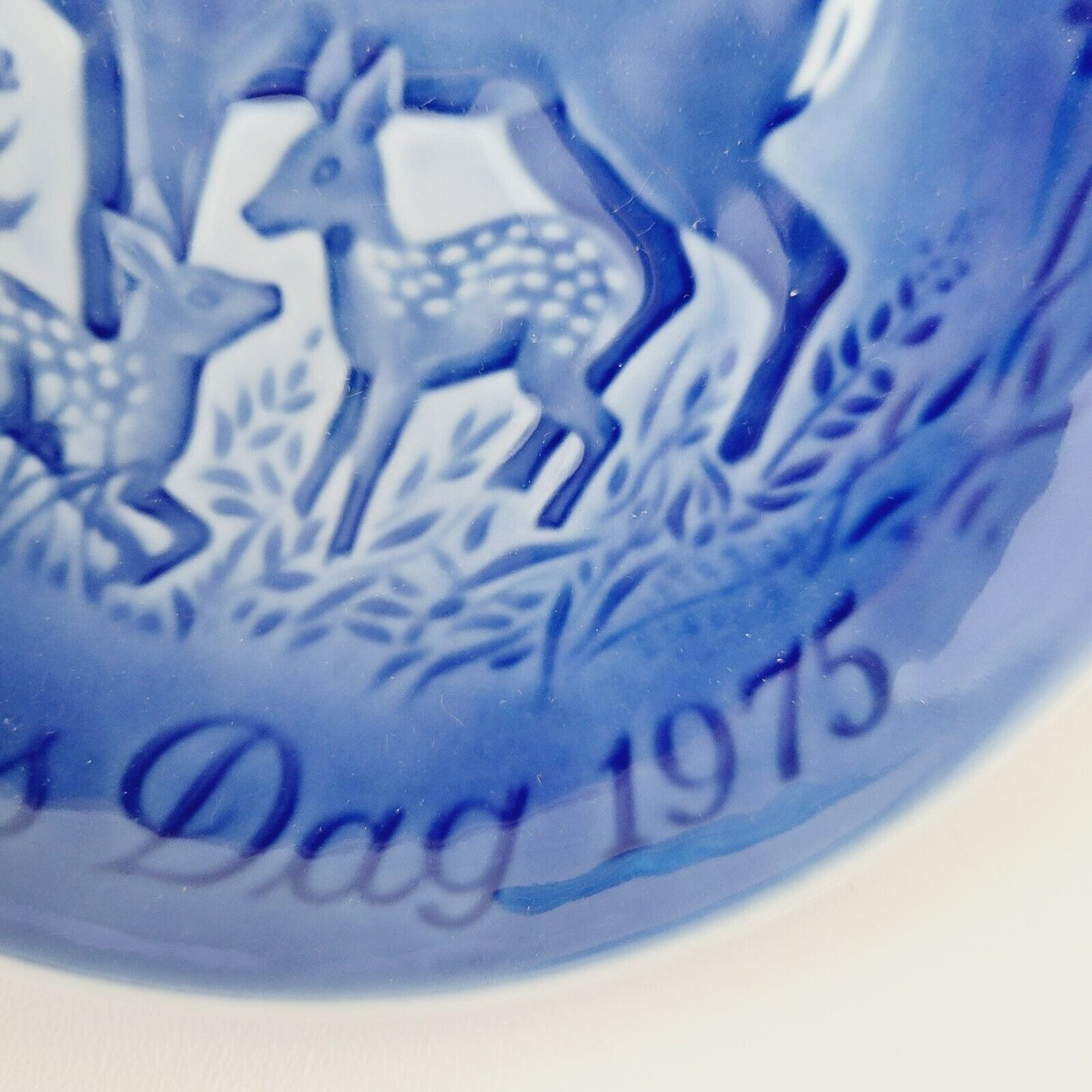 Vintage Bing & Grondahl Mothers Day 1975 Mors Dags Deer Plate Made in Denmark
