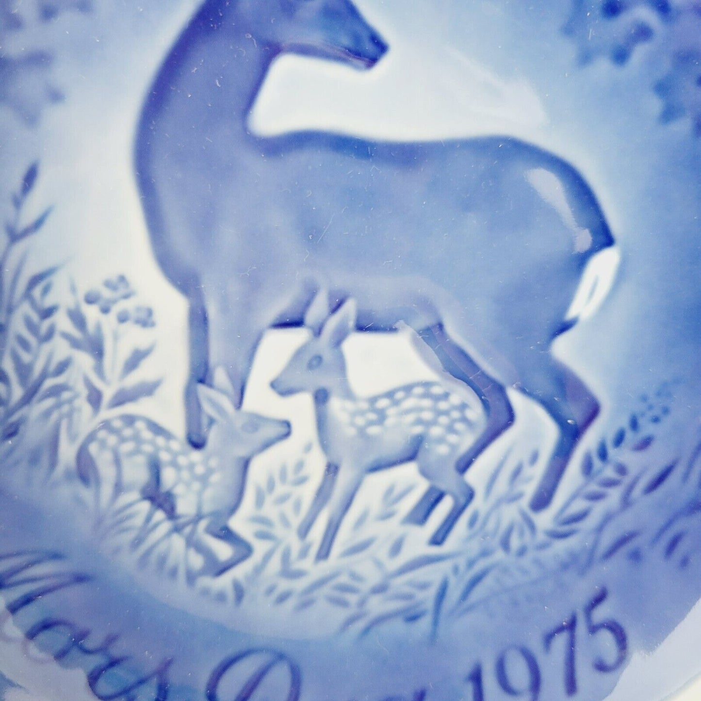 Vintage Bing & Grondahl Mothers Day 1975 Mors Dags Deer Plate Made in Denmark