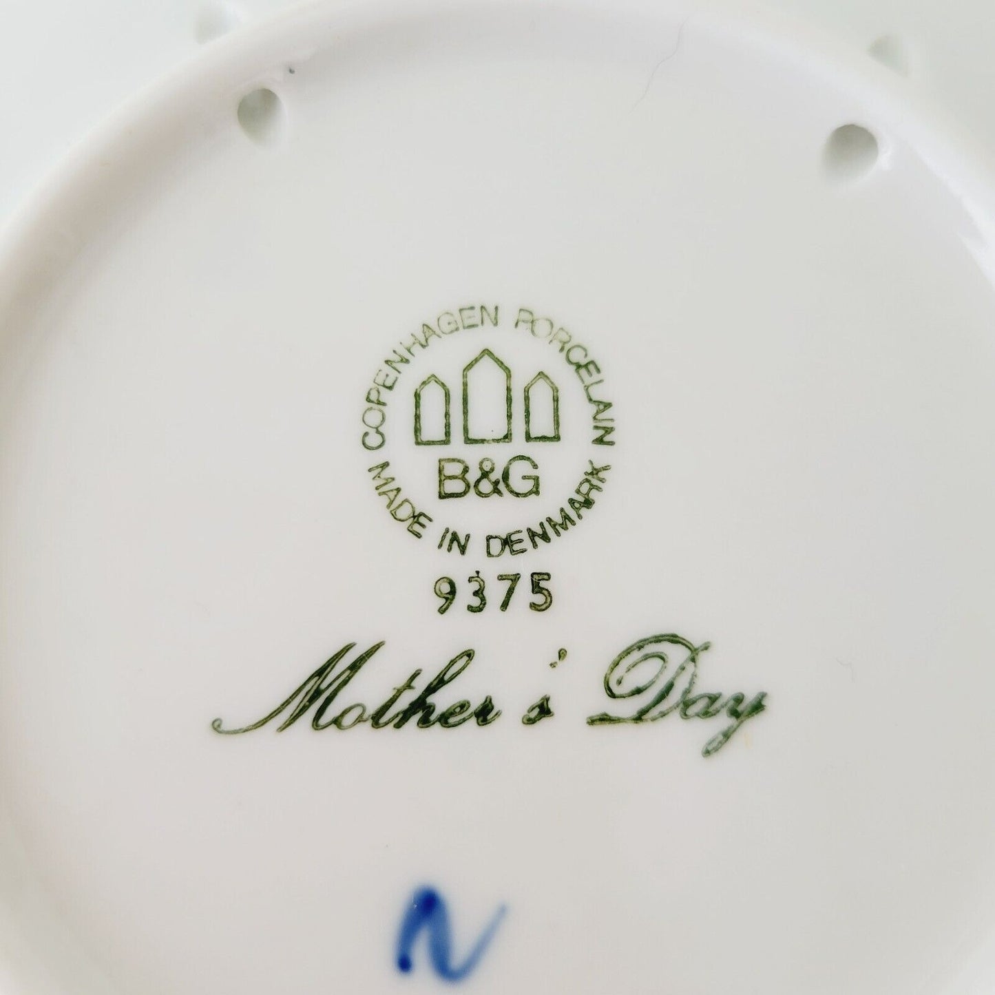 Vintage Bing & Grondahl Mothers Day 1975 Mors Dags Deer Plate Made in Denmark