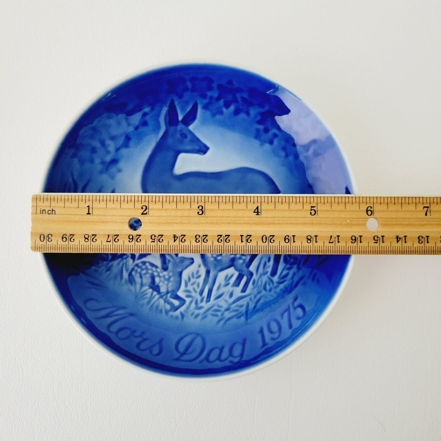 Vintage Bing & Grondahl Mothers Day 1975 Mors Dags Deer Plate Made in Denmark