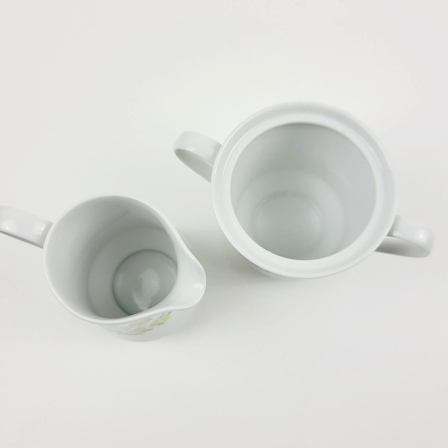 Vintage Shabby Chic Floral Creamer & Sugar Bowl, Pastel Floral Pattern, Made in Japan by Fashion Royale, Ashley Pattern