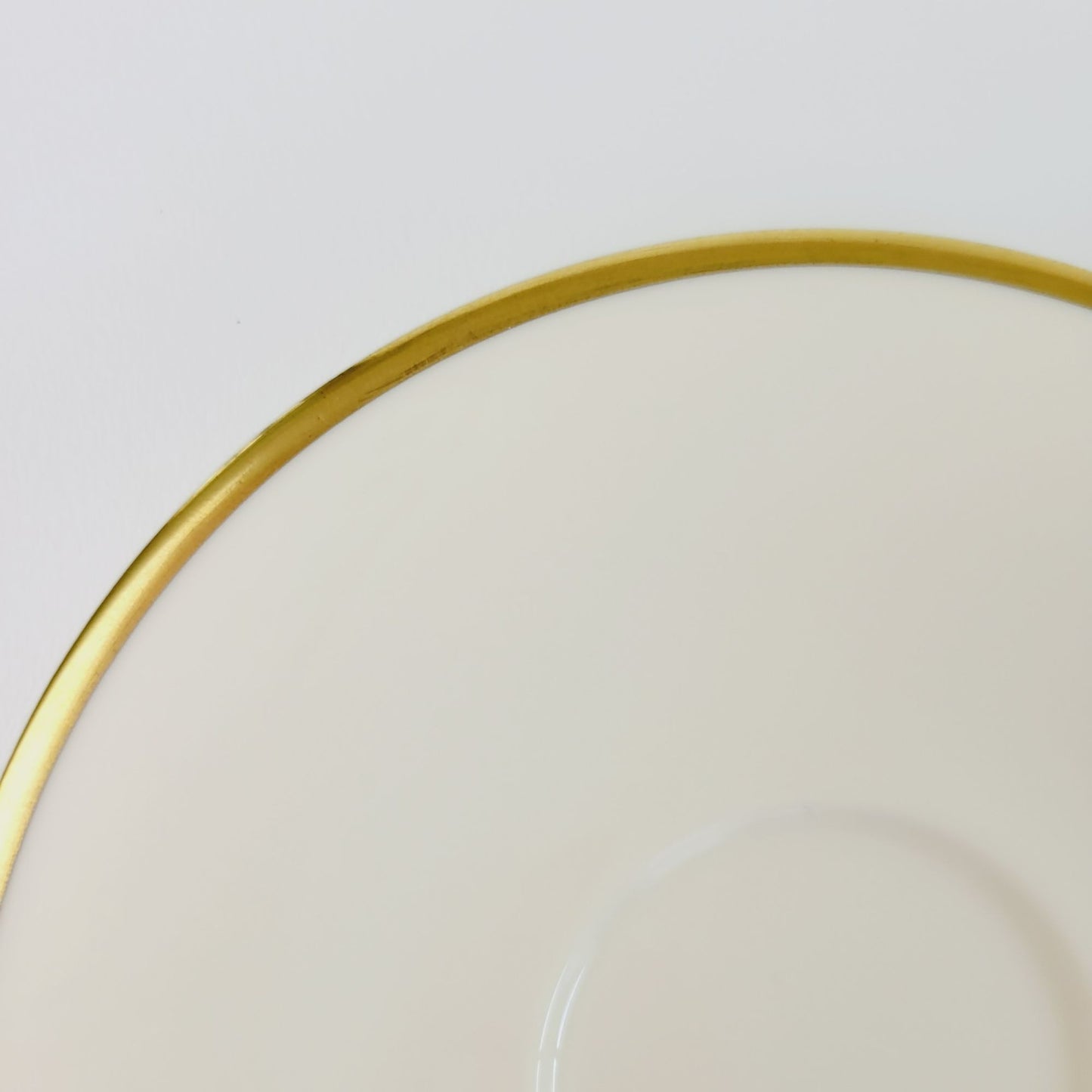Royal Doulton Heather Teacup & Saucer, Cream with Gold Trim, The Romance Collection, c.1984-98 England