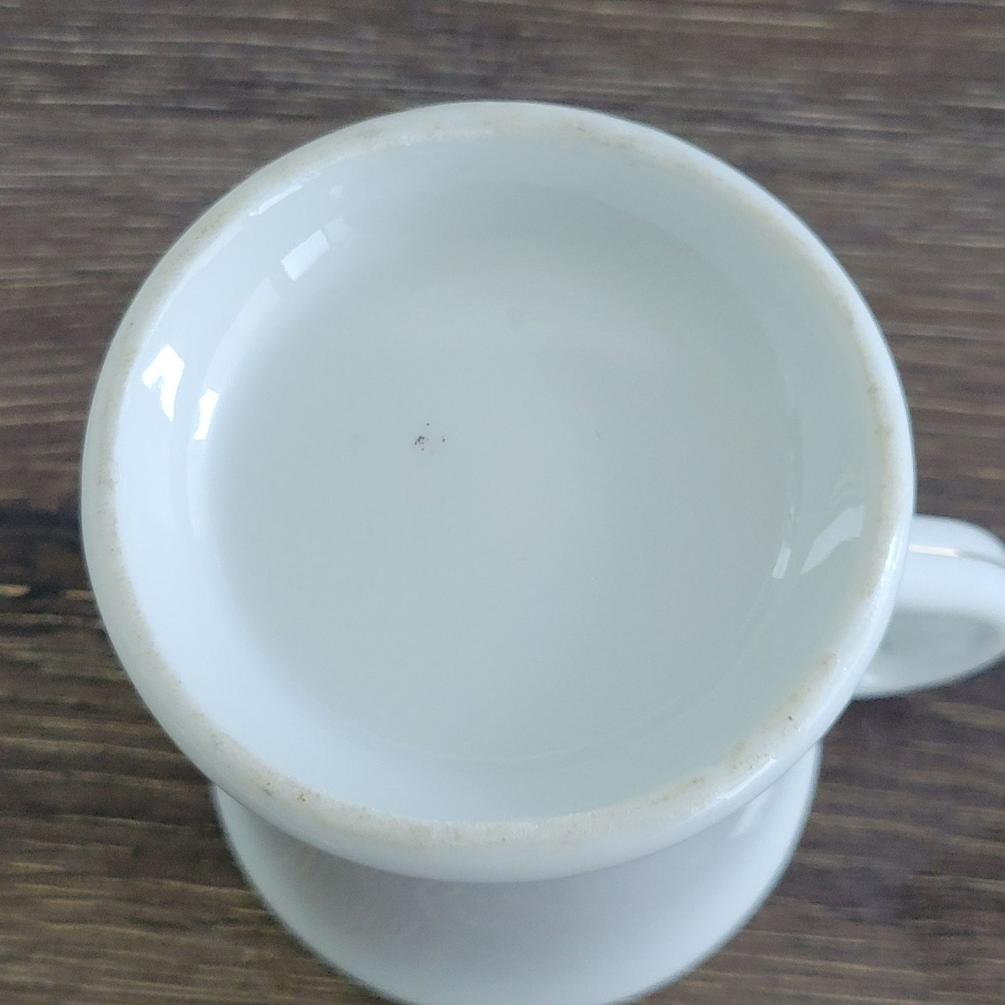 Vintage Ironstone Mustache Mug "Winter in the Country"