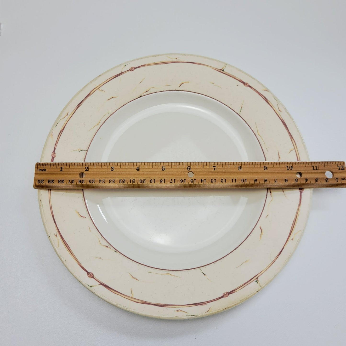 Wedgwood Amway Knotted Raffia Dinner Plate, Set of 2, c1998 England