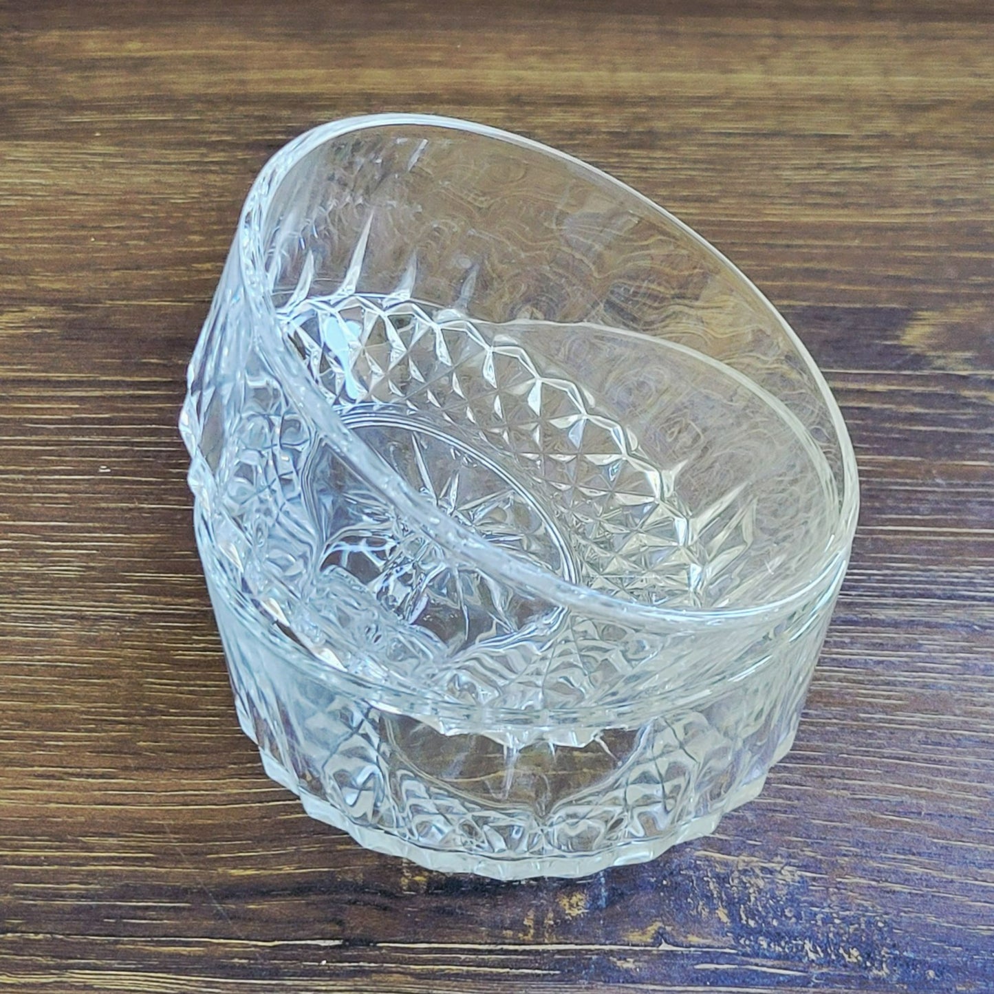 Arcoroc France Clear Starburst Dessert Bowl, Set of 2