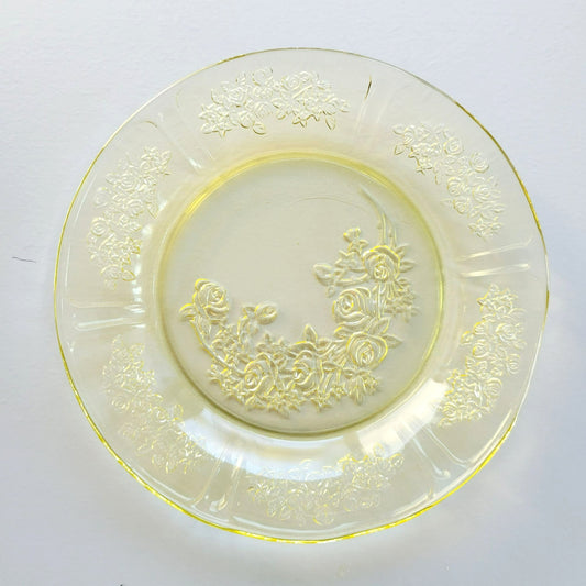 Federal Glass Sharon Bread Plate Set of 2, c.1930s USA