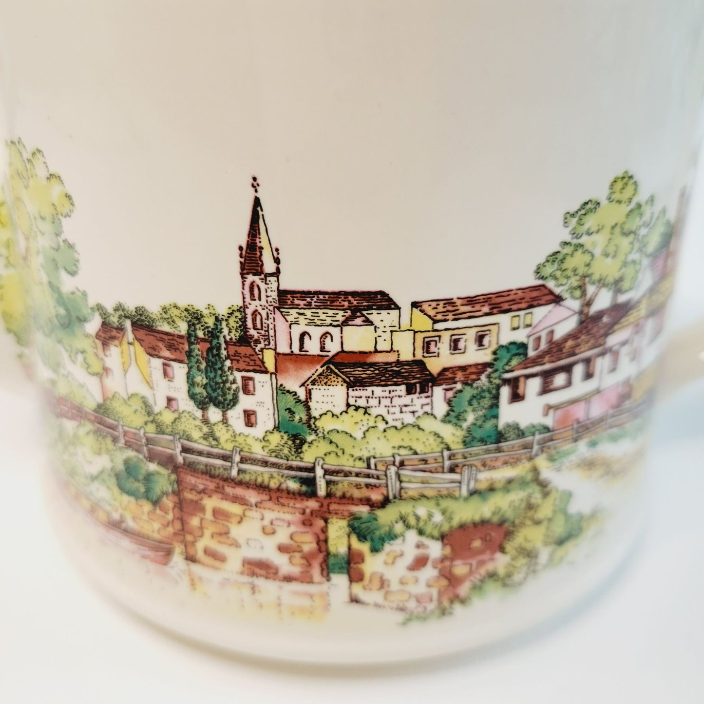 Vintage Wade Countryside Scene Teapot in Browns & Greens, Made in England