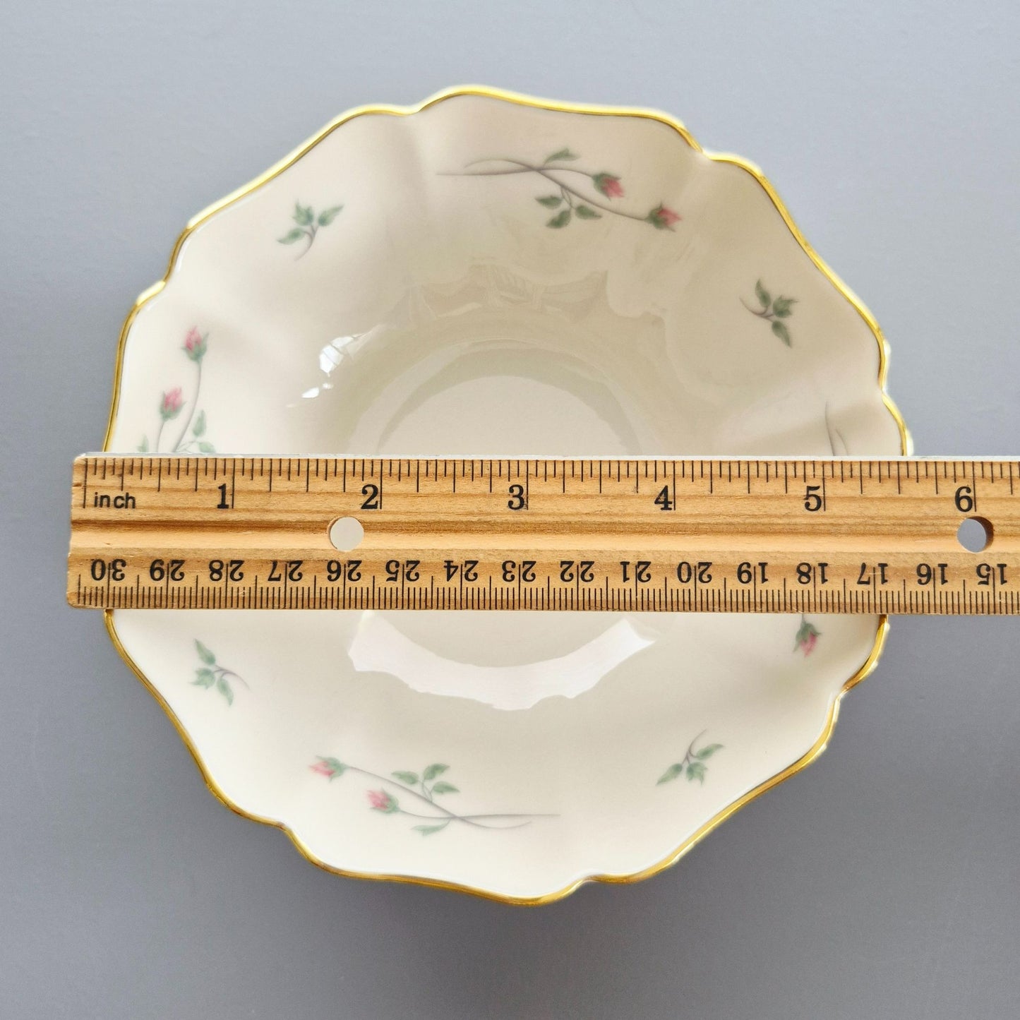 Lenox "Rose Manor Pink" All Purpose Bowl, c.1985-99 USA