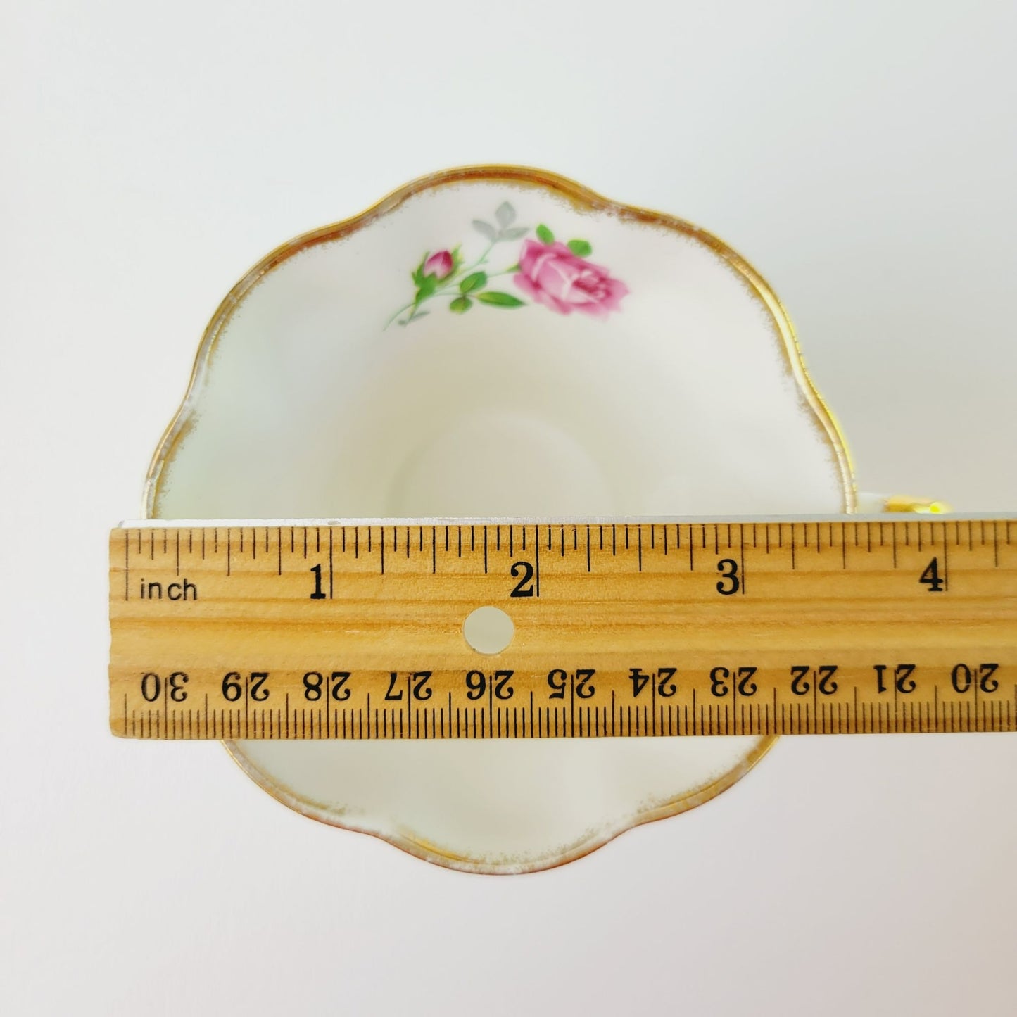 Stratford Pink Rose Tea Cup & Saucer, Fine Bone China Made In England, Lyric Shaped