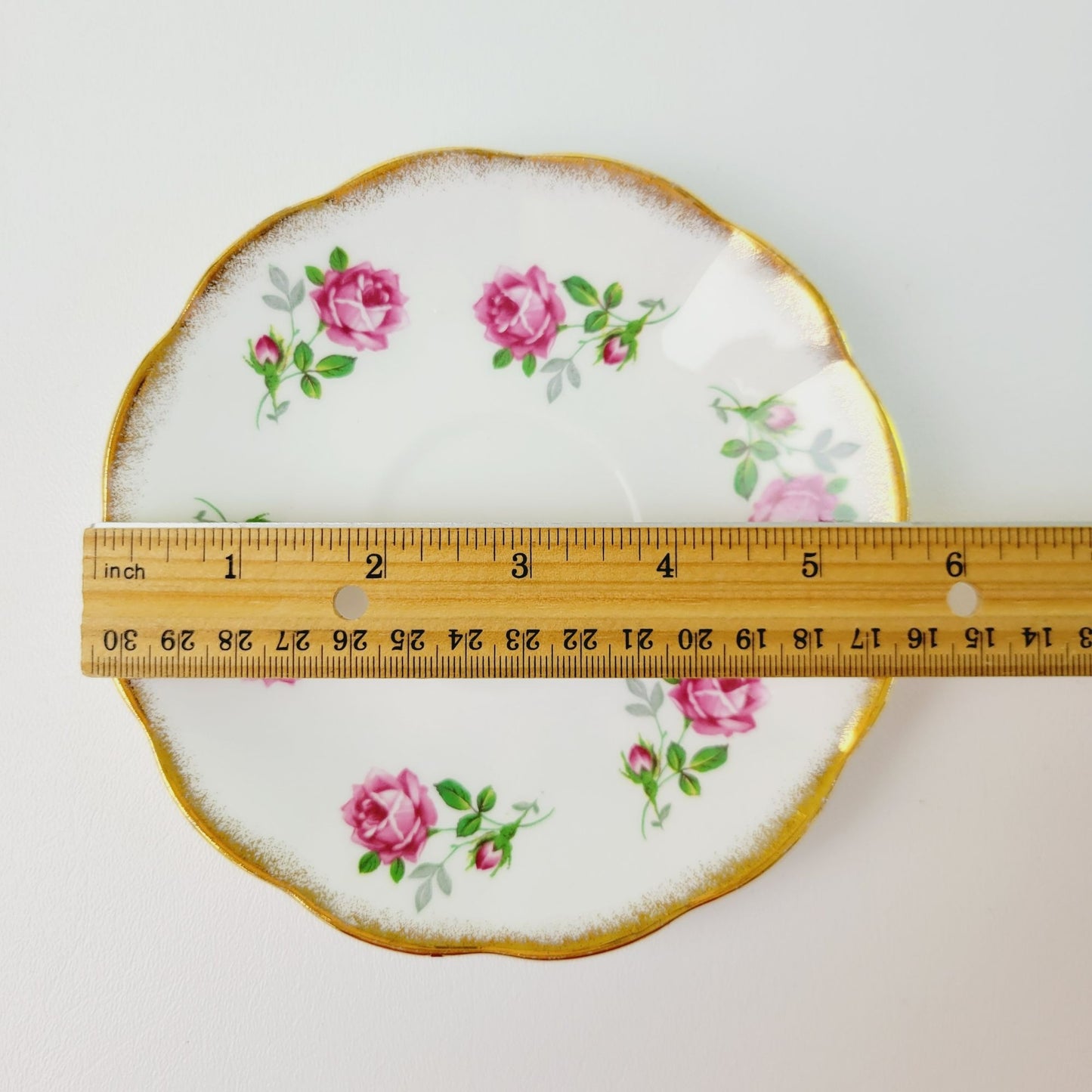 Stratford Pink Rose Tea Cup & Saucer, Fine Bone China Made In England, Lyric Shaped