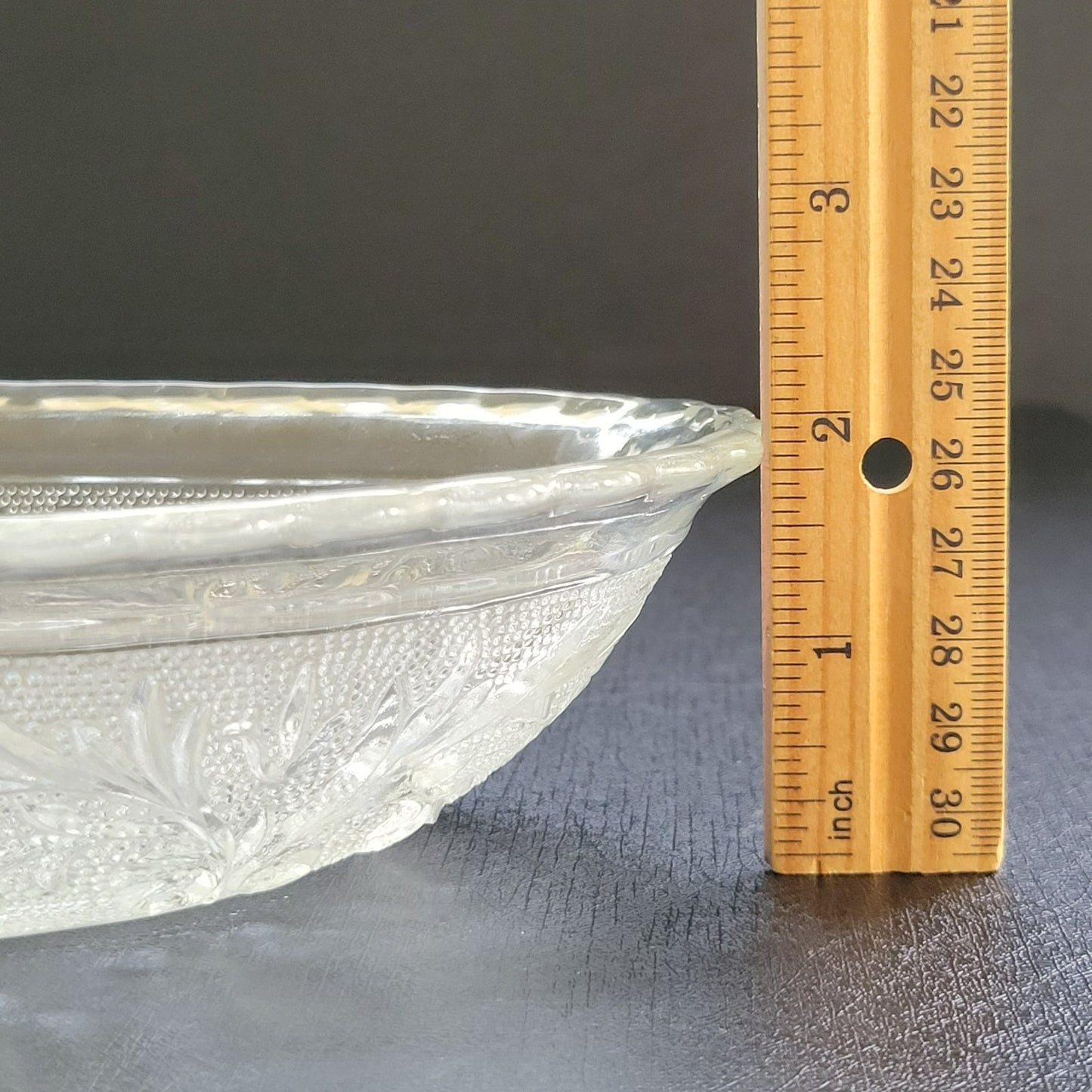 Anchor Hocking Sandwich Clear 8" Oval Serving Bowl, c.1940-60 USA