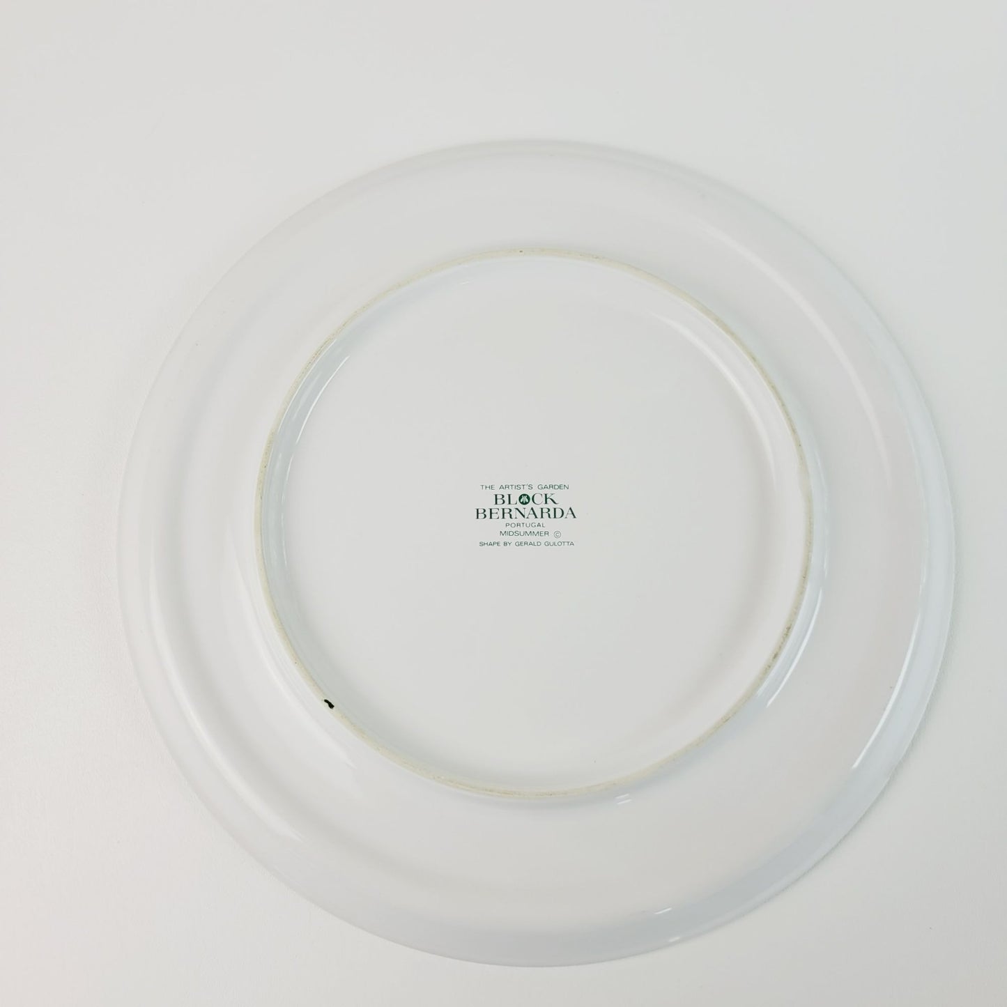 Block Bernarda 12" Round Serving Platter, Artist's Garden Midsummer Watercolor