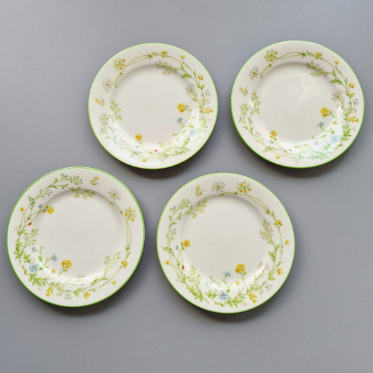Noritake "Reverie" Bread Plate Set of 4, c.1974-86 Japan