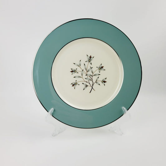 Lenox Kingsley Dinner Plate, Platinum Trim, c.1954-79 USA