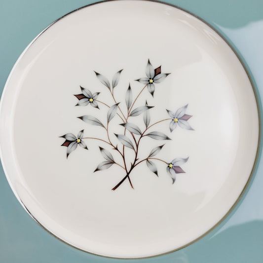 Lenox Kingsley Dinner Plate, Platinum Trim, c.1954-79 USA