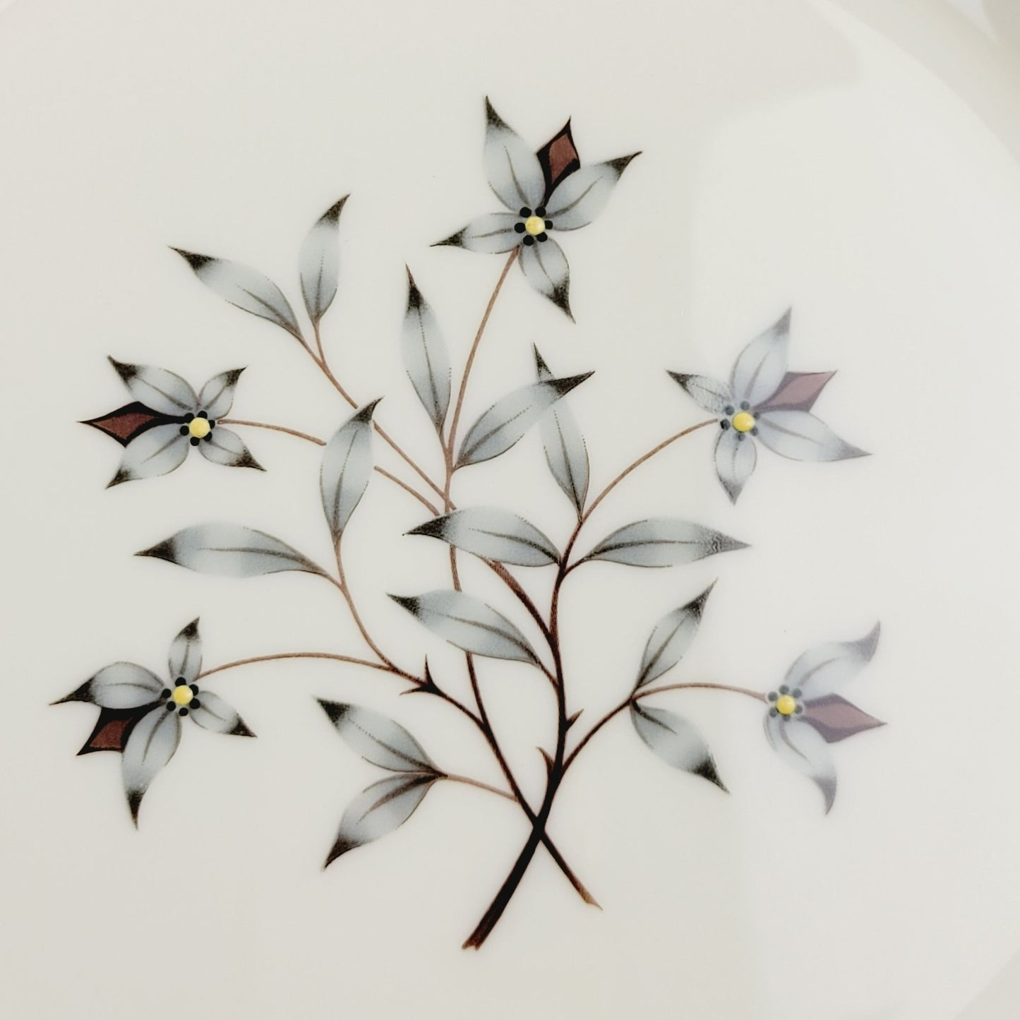 Lenox Kingsley Dinner Plate, Platinum Trim, c.1954-79 USA