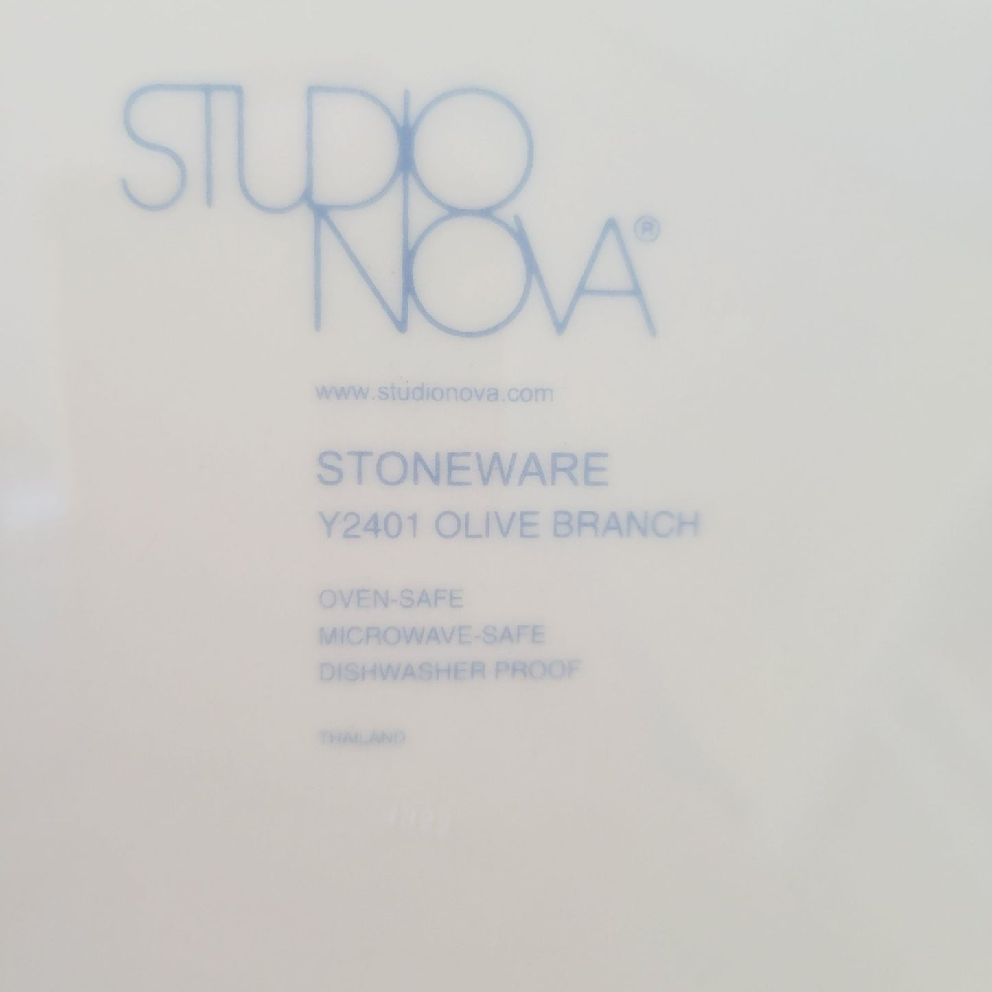 Studio Nova Olive Branch Stoneware Dinner Plate