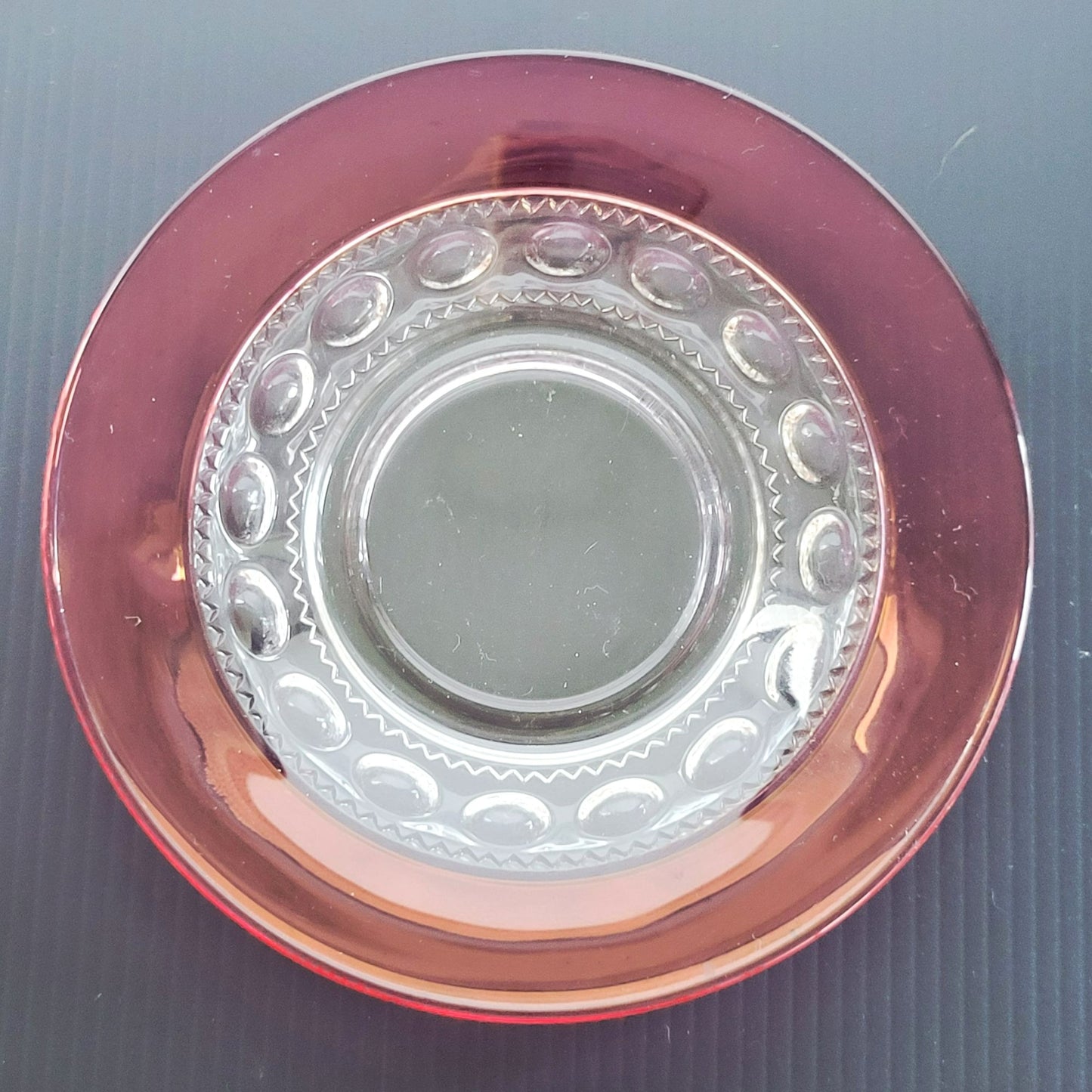 Tiffin King's Crown Cup & Saucer, 2 Sets, c.1950-65 USA