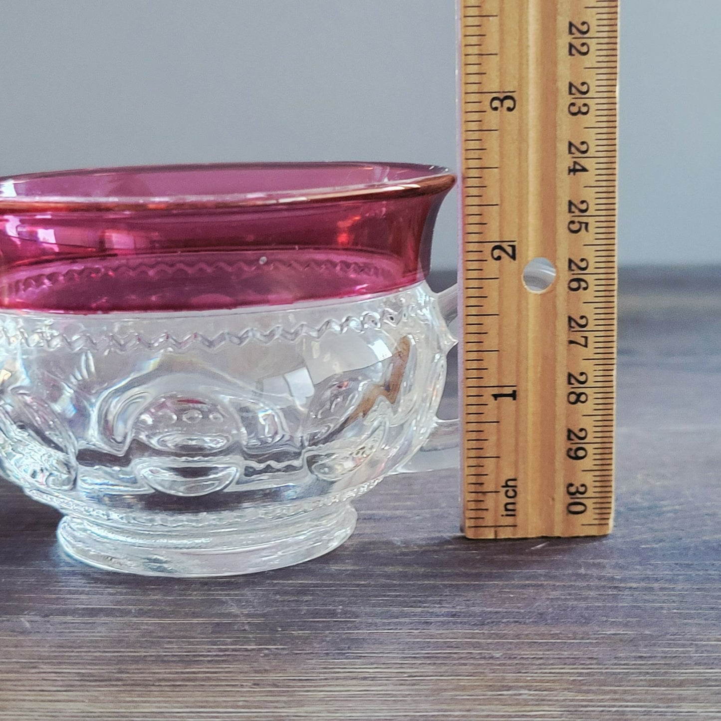 Tiffin King's Crown Cup & Saucer, 2 Sets, c.1950-65 USA