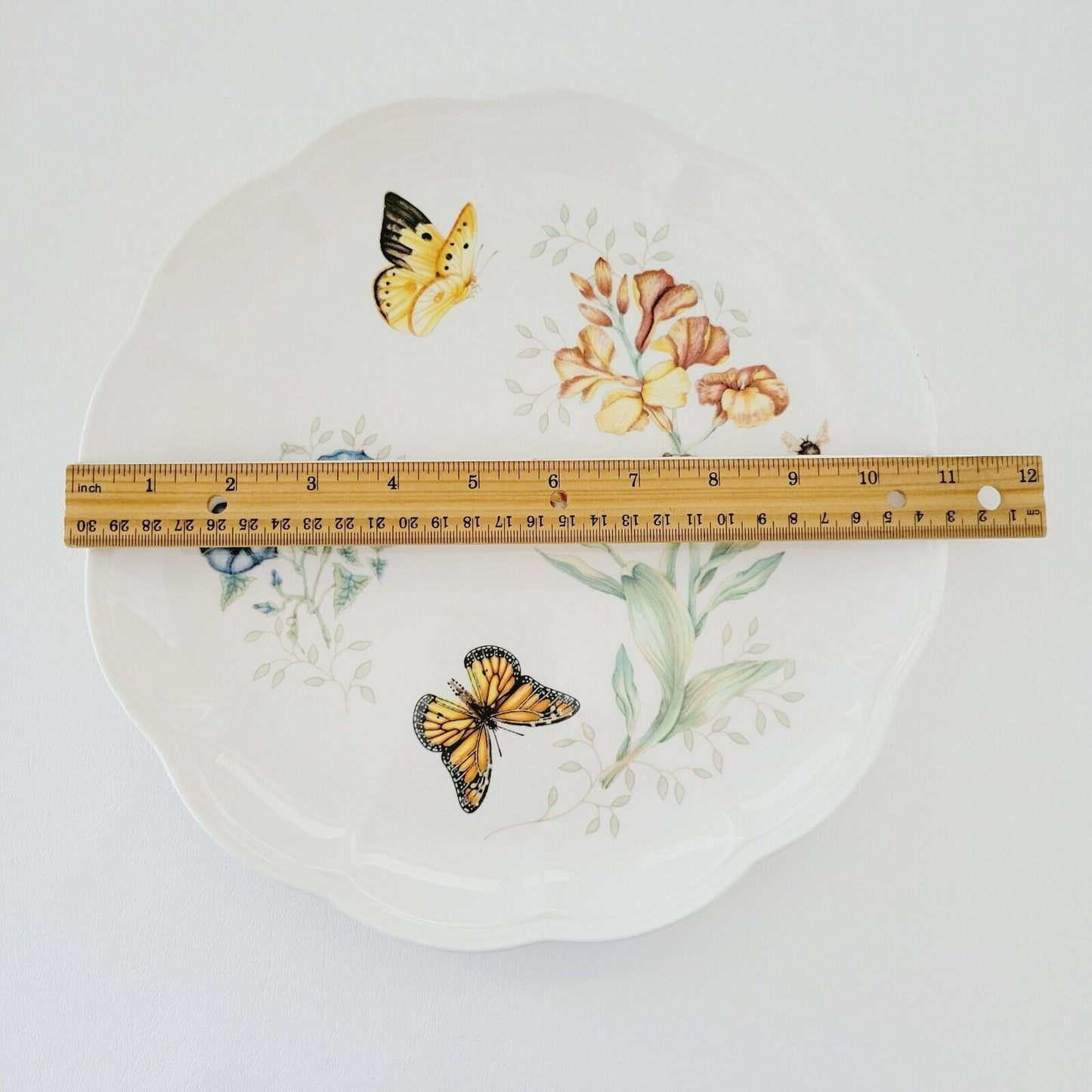 Lenox Butterfly Meadow Monarch Dinner Plate Spring Summer Garden Kitchen Decor