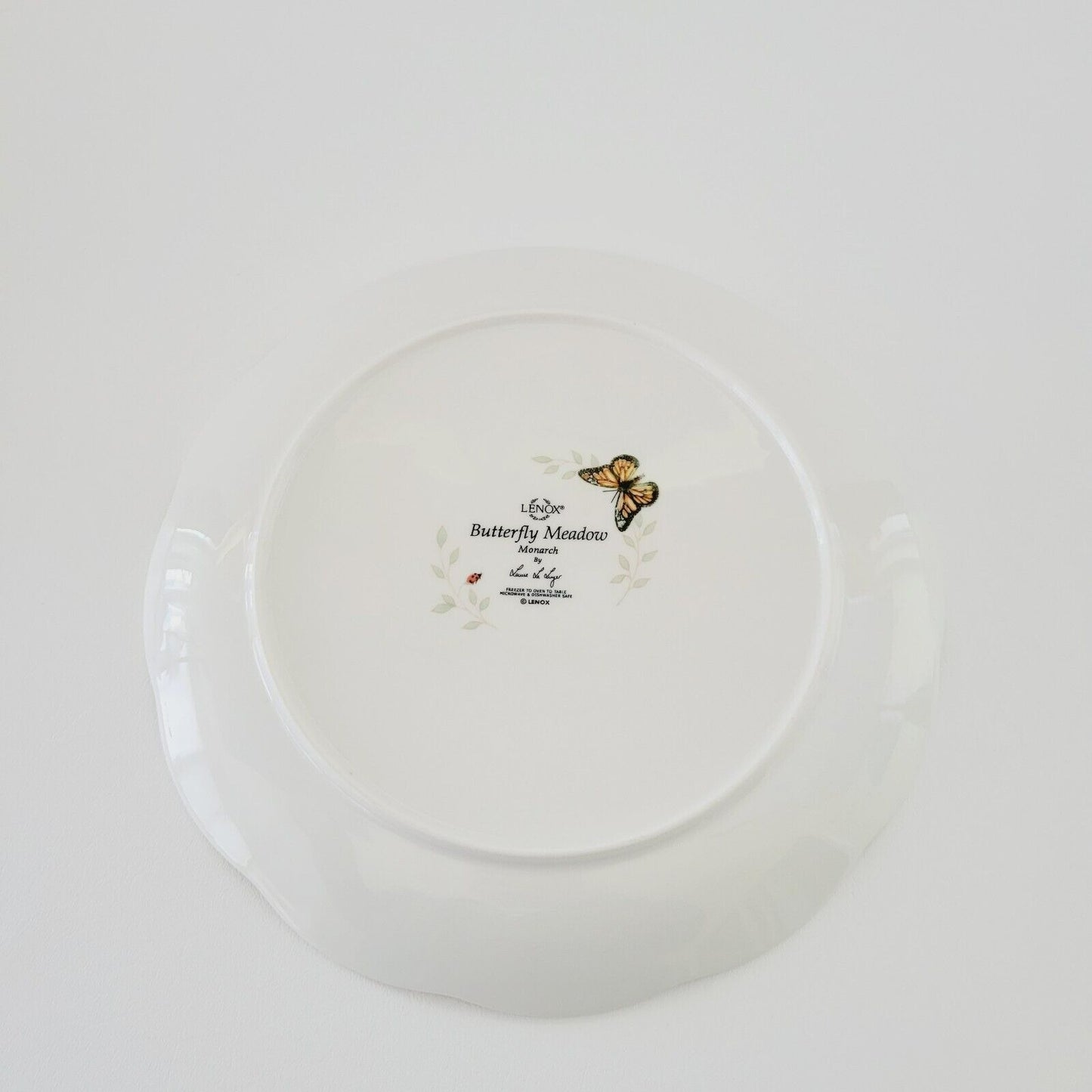 Lenox Butterfly Meadow Monarch Dinner Plate Spring Summer Garden Kitchen Decor