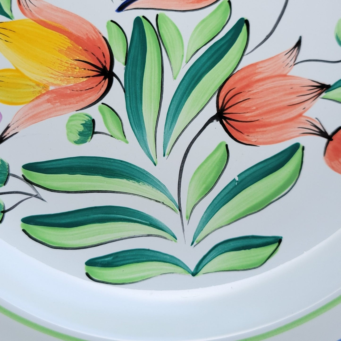 Herend Village Pottery Morning Song Dinner Plate, Hand-Painted, Made in Hungary