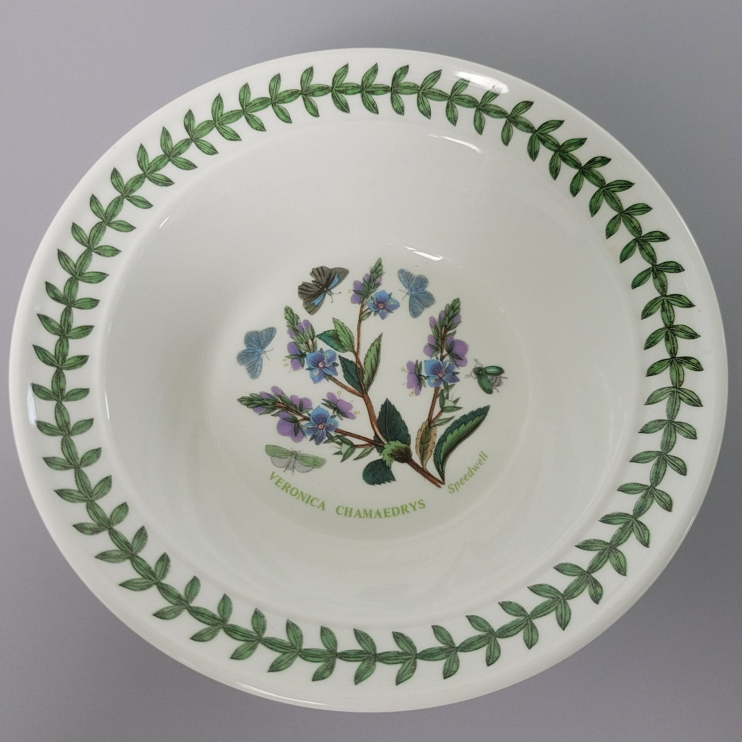 Portmeirion Botanic Garden Rim Cereal Bowl, Speedwell Pattern