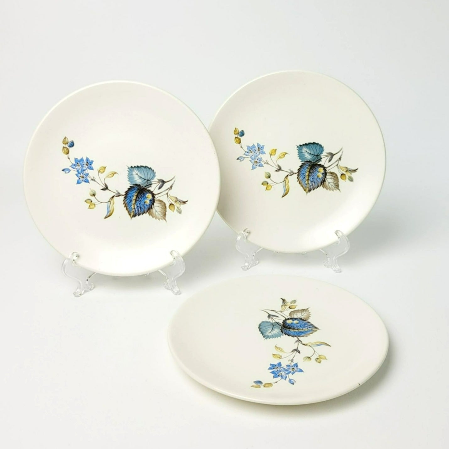 SylvaC "Lime Grove" Bread Plates Set of 3, c1.960s England