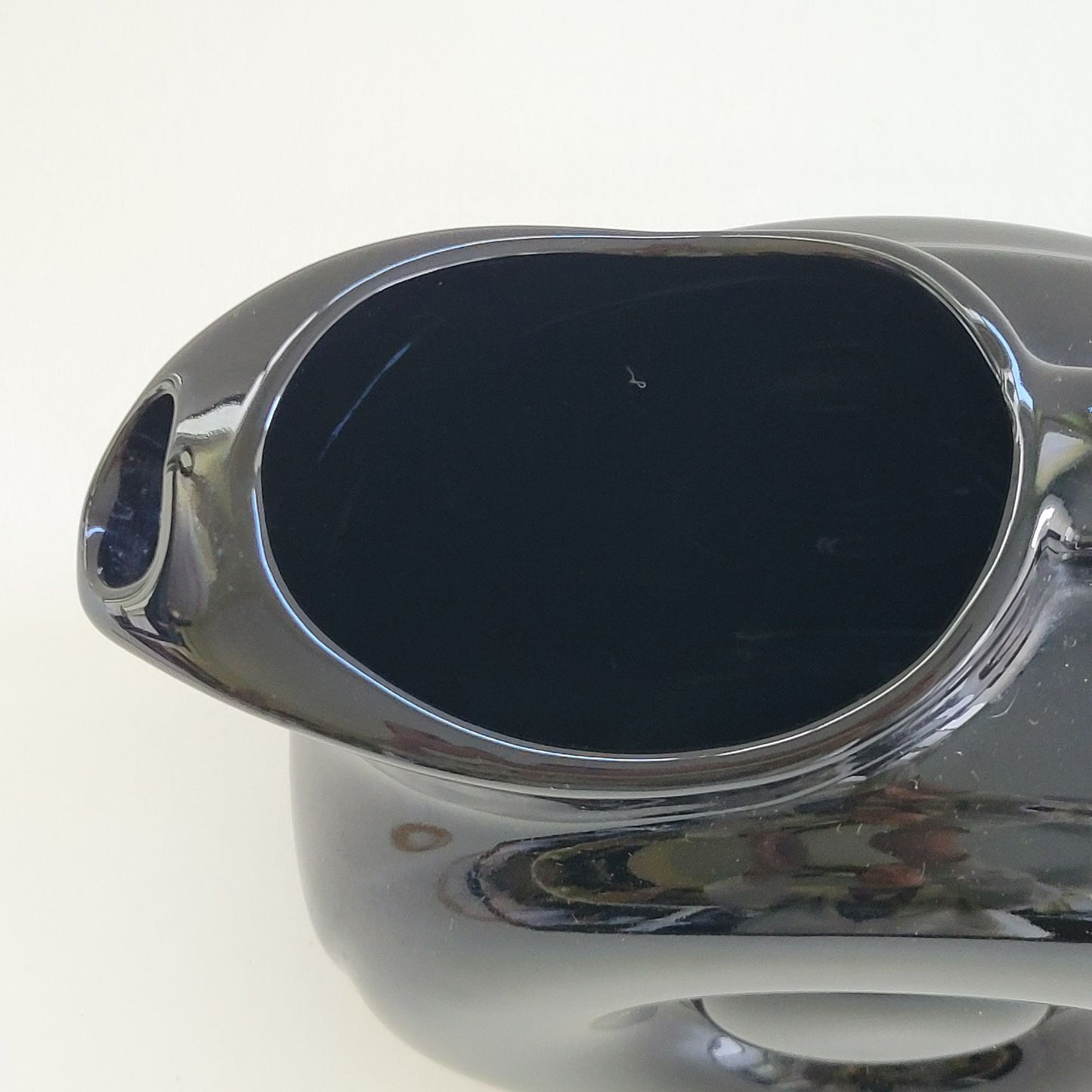 Black Art Deco Ceramic Water Pitcher