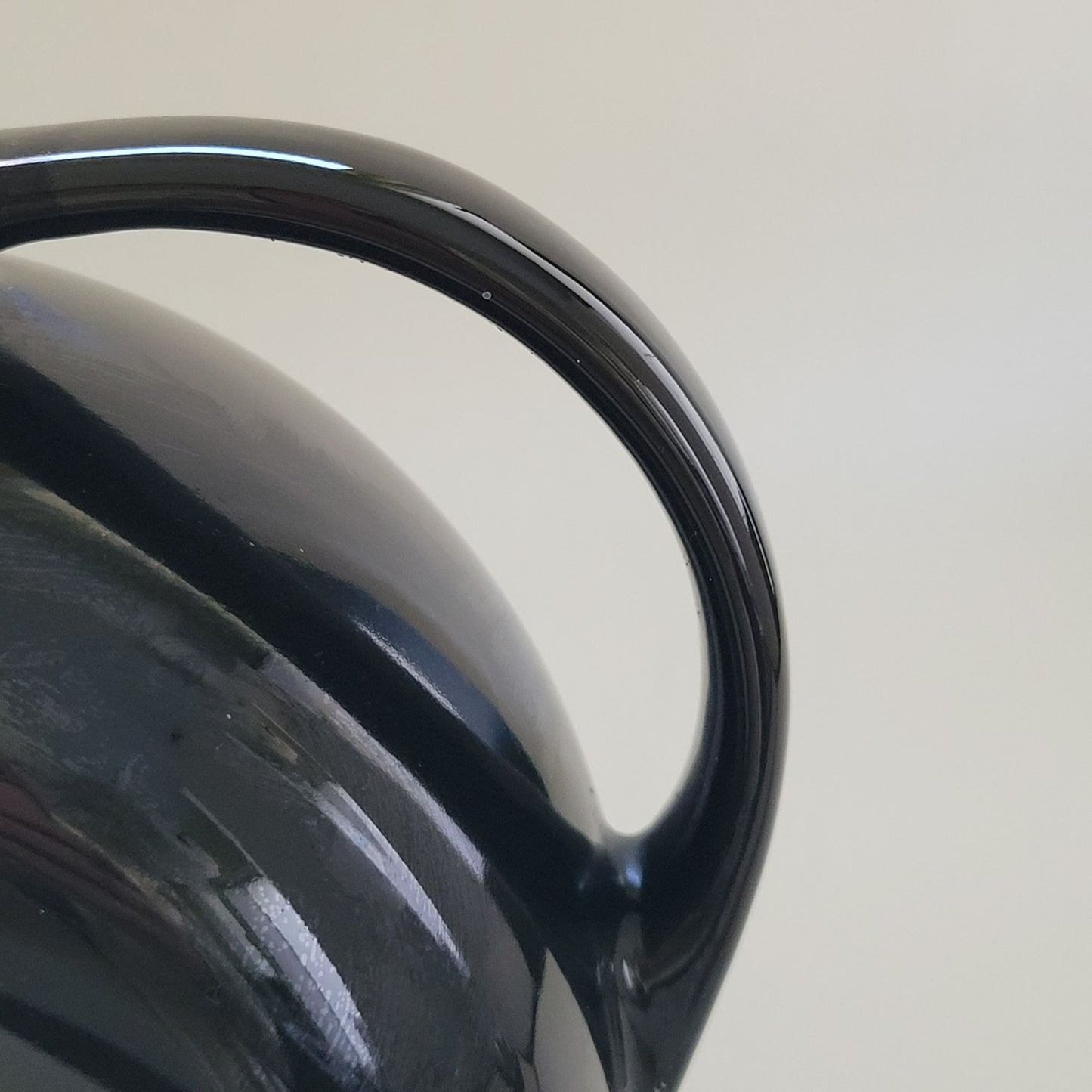 Black Art Deco Ceramic Water Pitcher