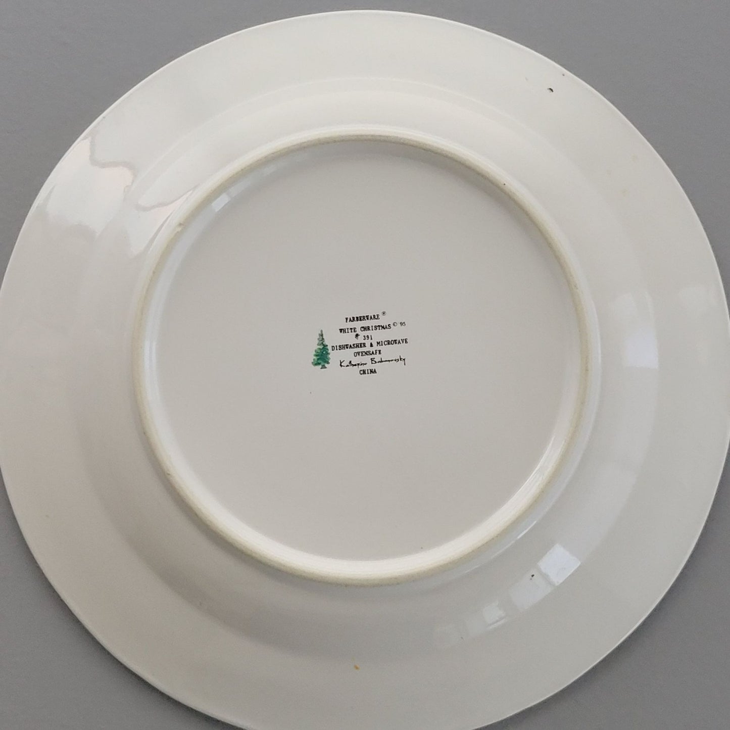 Farberware White Christmas Salad Plate, Set of 2