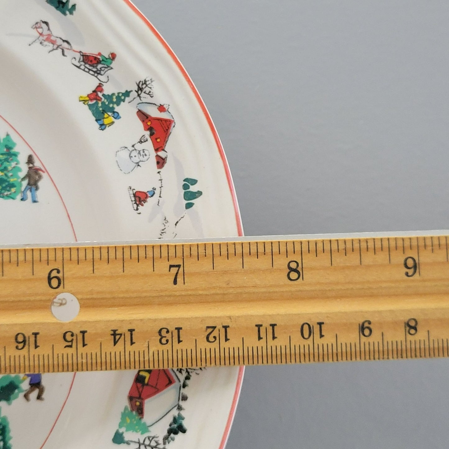 Farberware White Christmas Salad Plate, Set of 2