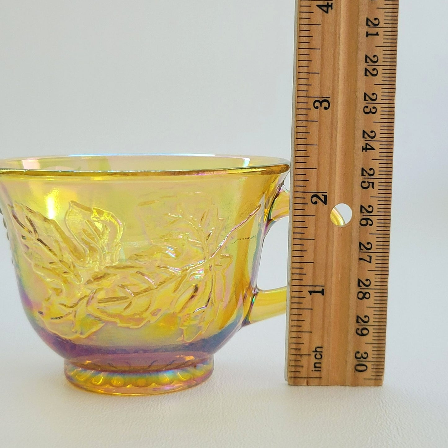 Indiana Glass Iridescent Carnival Punch Cup Set of 2, USA Made