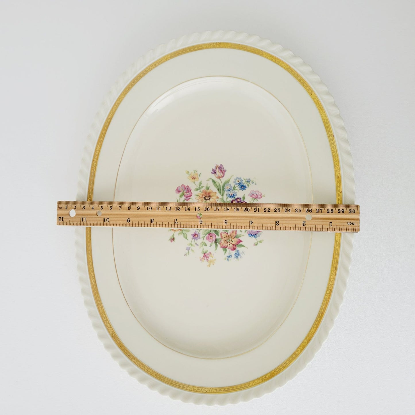 K&A Krautheim Oval Platter 15" La Marquise, Selb Bavaria Germany