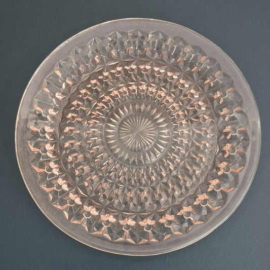 Jeannette "Holiday Pink" Dinner Plate, Set of 2, c.1940-60s USA