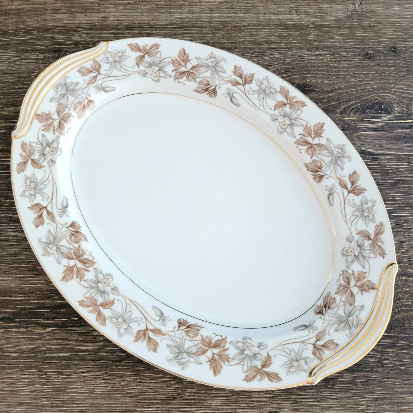 Noritake Allison 13" Oval Serving Platter, c1950s Japan
