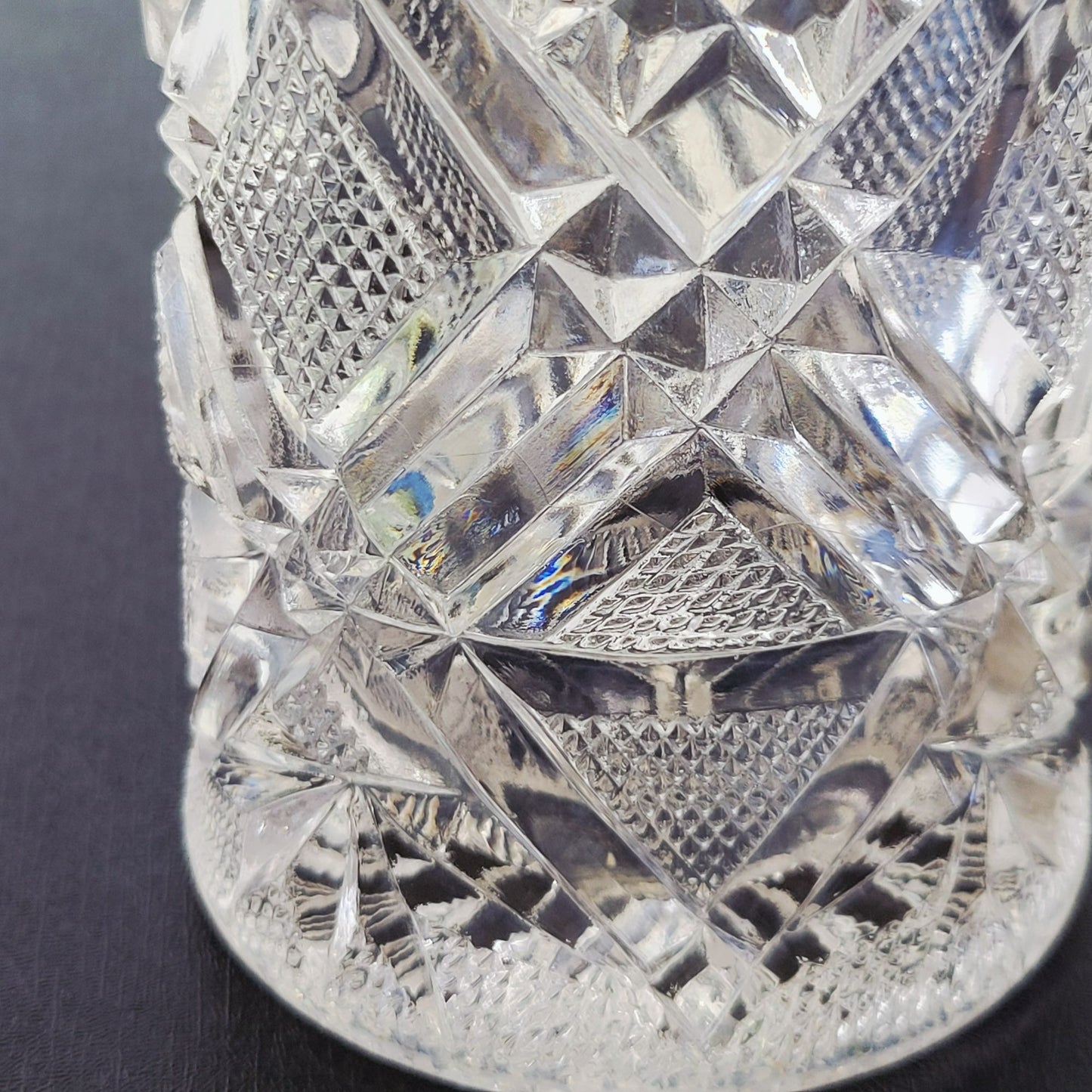Cambridge EAPG 6" Flower Vase, Star & Diamond