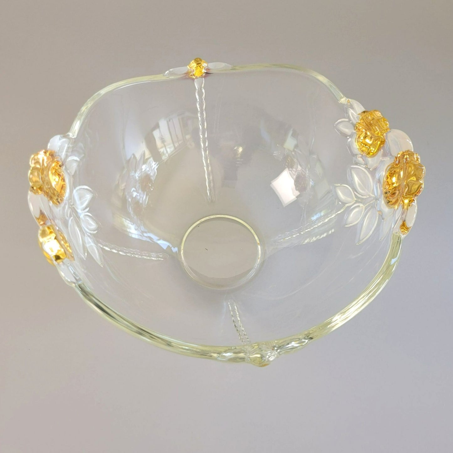 Mikasa Gilded Rose Crystal Bowl, c.1992-98