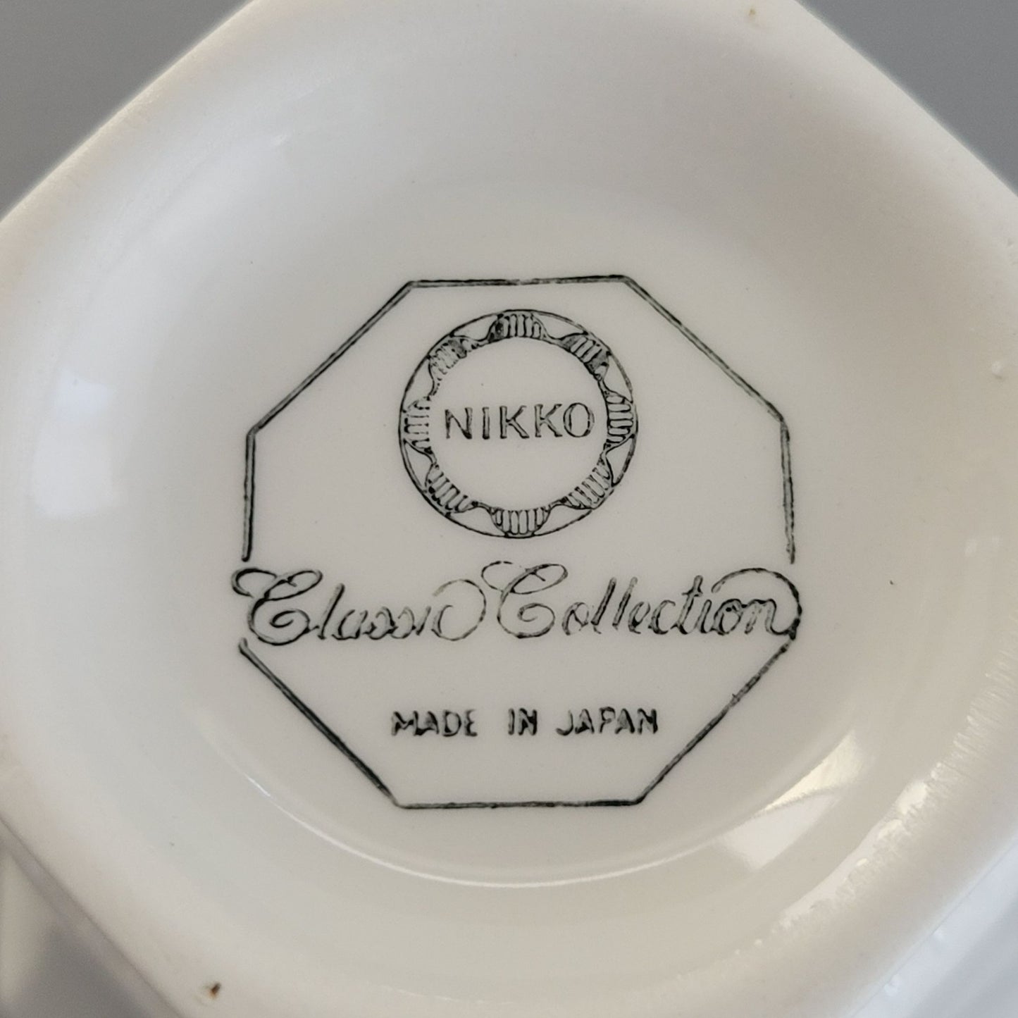 Nikko Christmastime Classic Collection Cup & Saucer, 2 SETS, c.1979-83